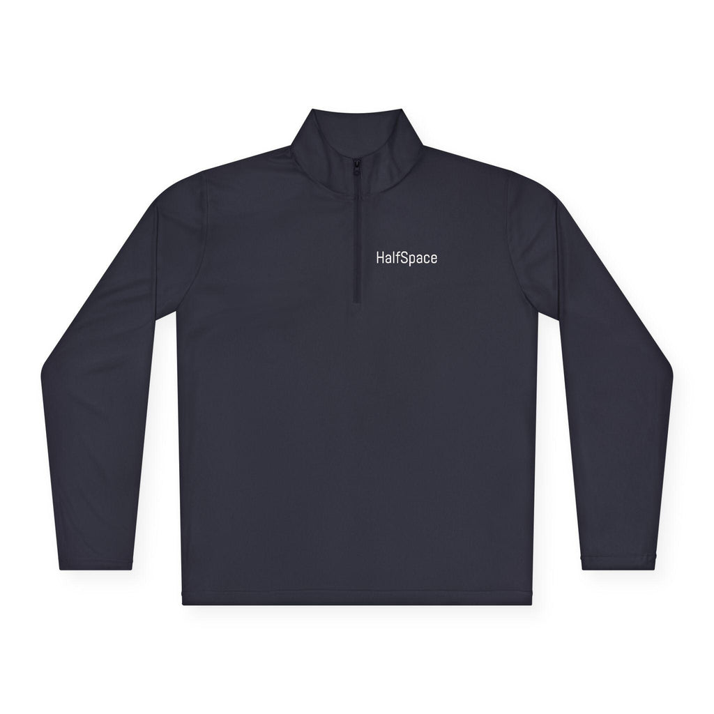 HalfSpace logo Quarter-Zip Pullover | Minimalist embroidered chest | Zip Jacket | Streetwear | Minimal Streewear Pullover