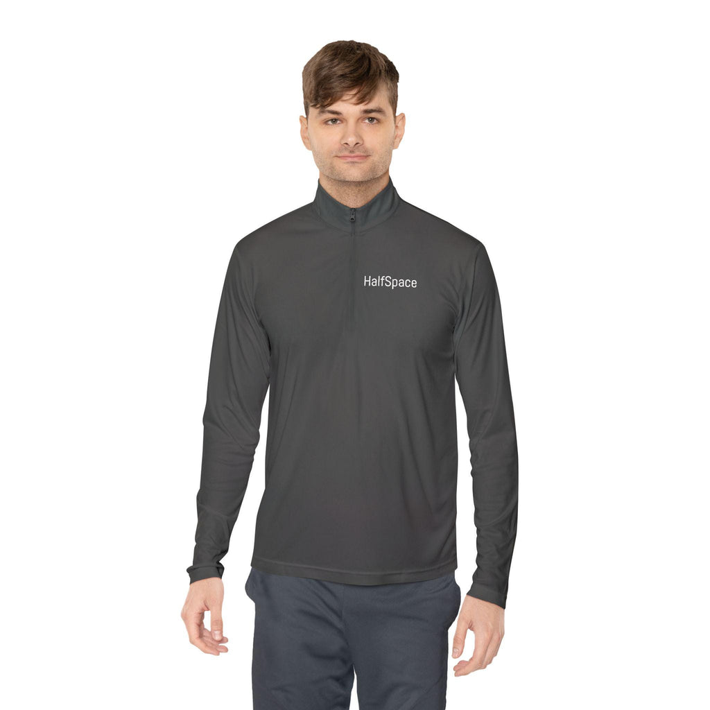 HalfSpace logo Quarter-Zip Pullover | Minimalist embroidered chest | Zip Jacket | Streetwear | Minimal Streewear Pullover