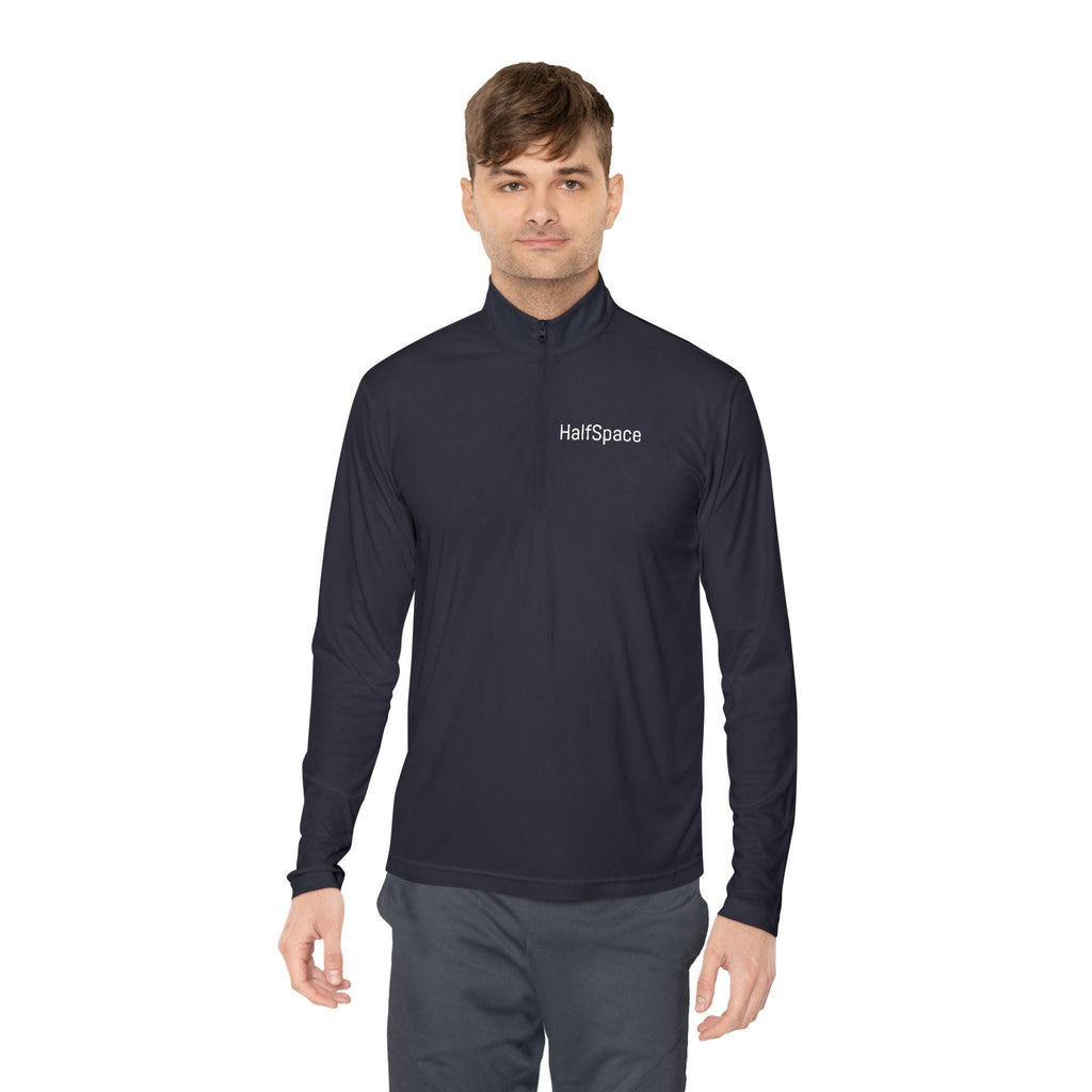 HalfSpace logo Quarter-Zip Pullover | Minimalist embroidered chest | Zip Jacket | Streetwear | Minimal Streewear Pullover