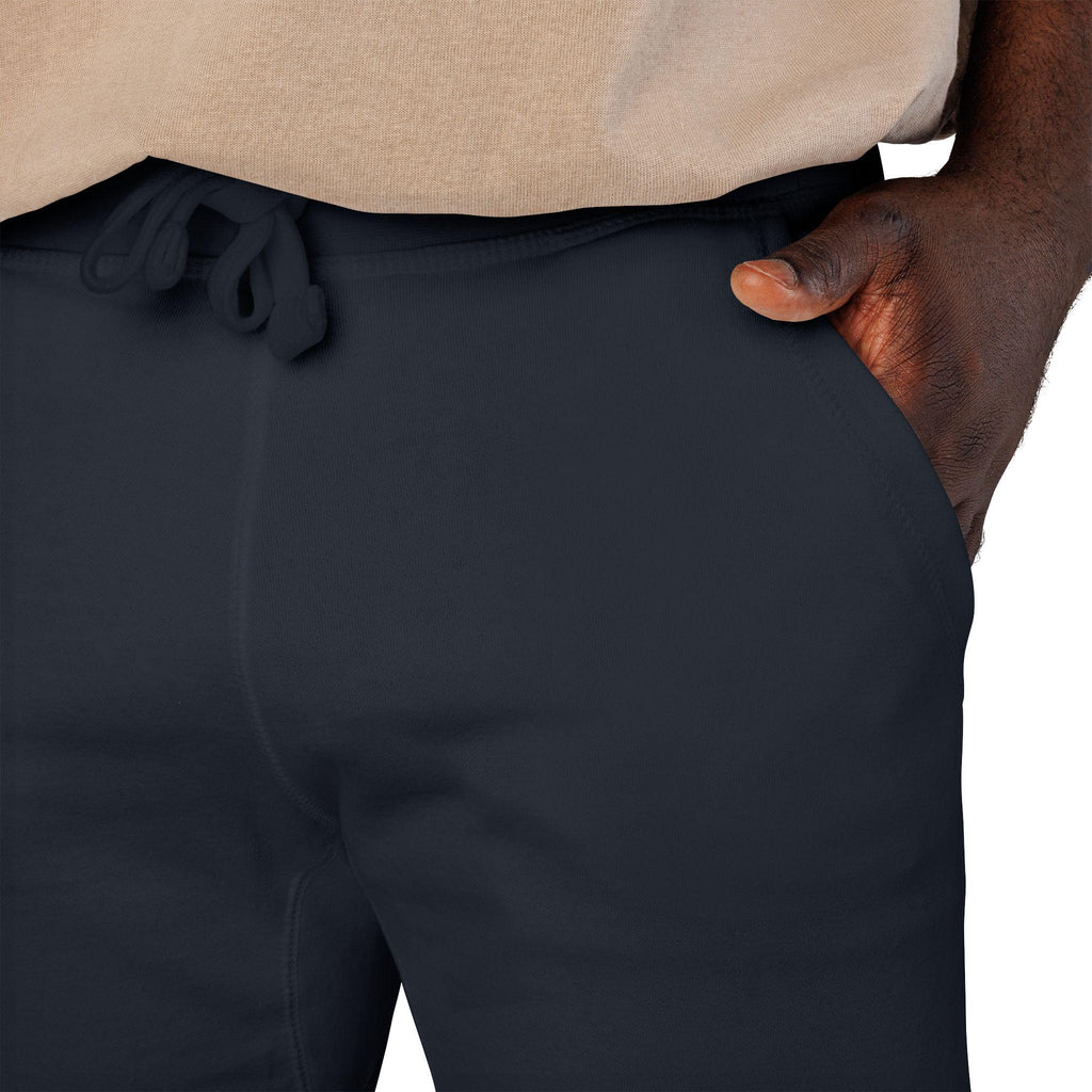Embroidered Joggers Sweatpants | Navy Fleece Athletic Lounge Pants | Streetwear | Trouser | HalfSpace Branding