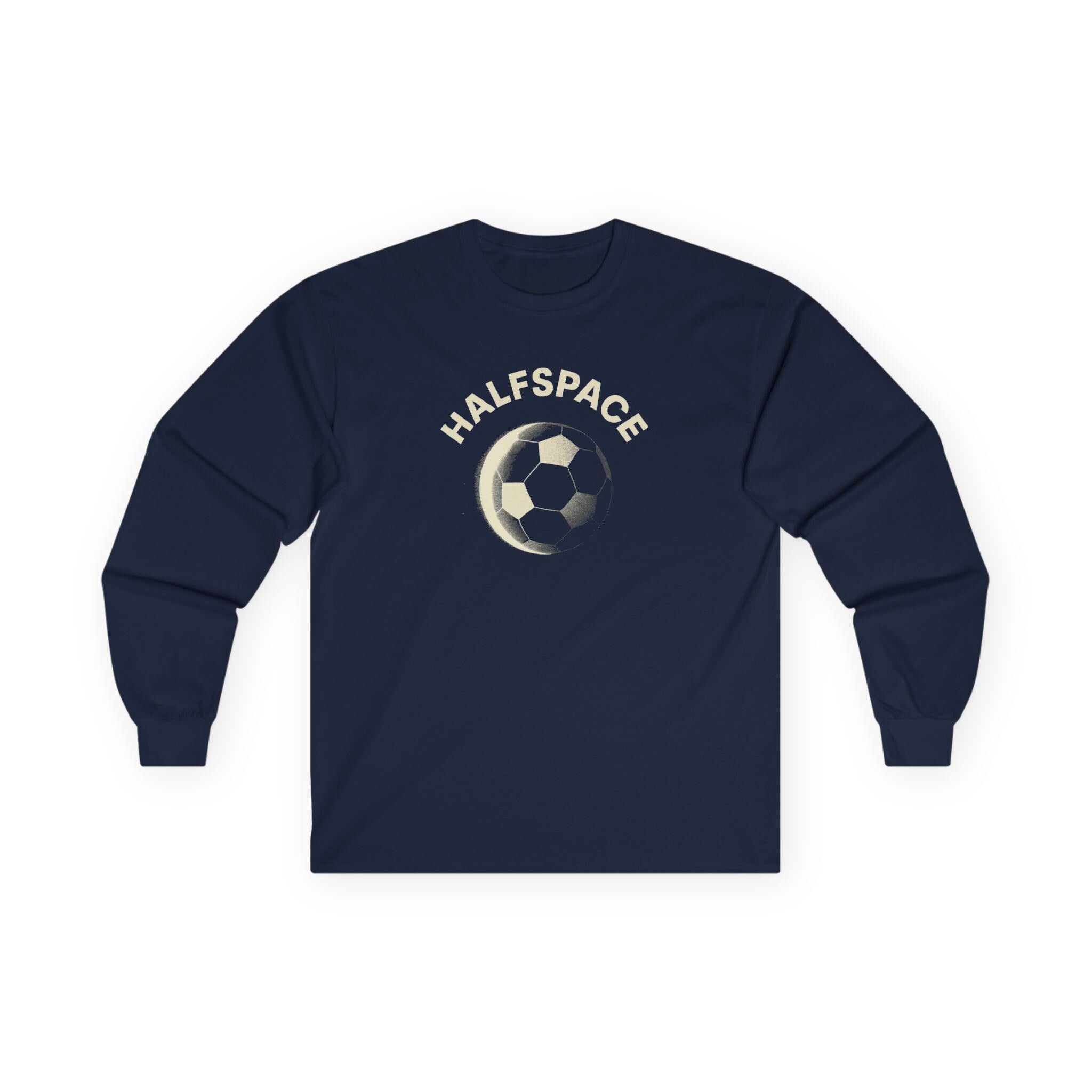 Vintage Soccer Graphic Long Sleeve Tee | Faded Football Shirt