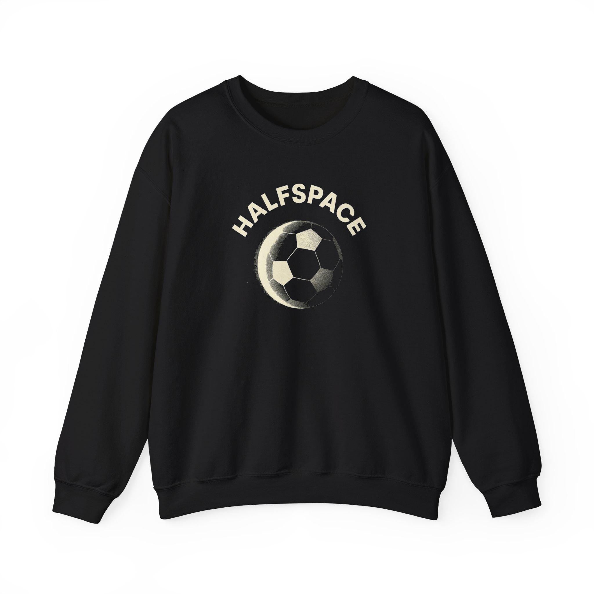 Soccer Moon Embroidered Crewneck Sweatshirt | Vintage Athletic Style