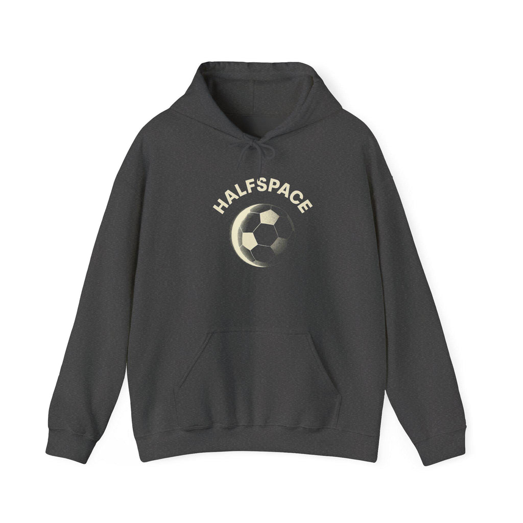 Soccer Moon Graphic Hoodie | Soccer Ball Crescent Design
