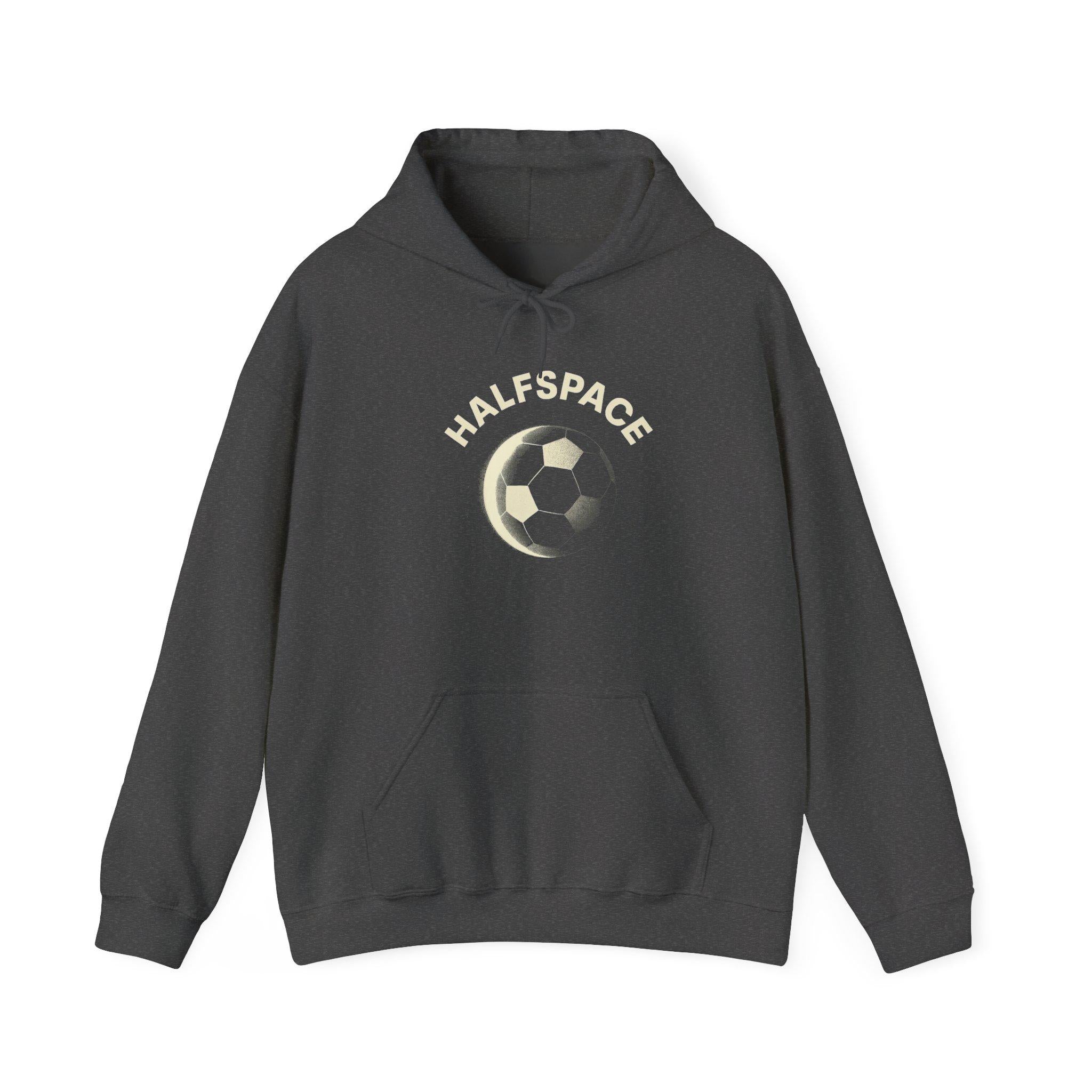 Soccer Moon Graphic Hoodie | Soccer Ball Crescent Design