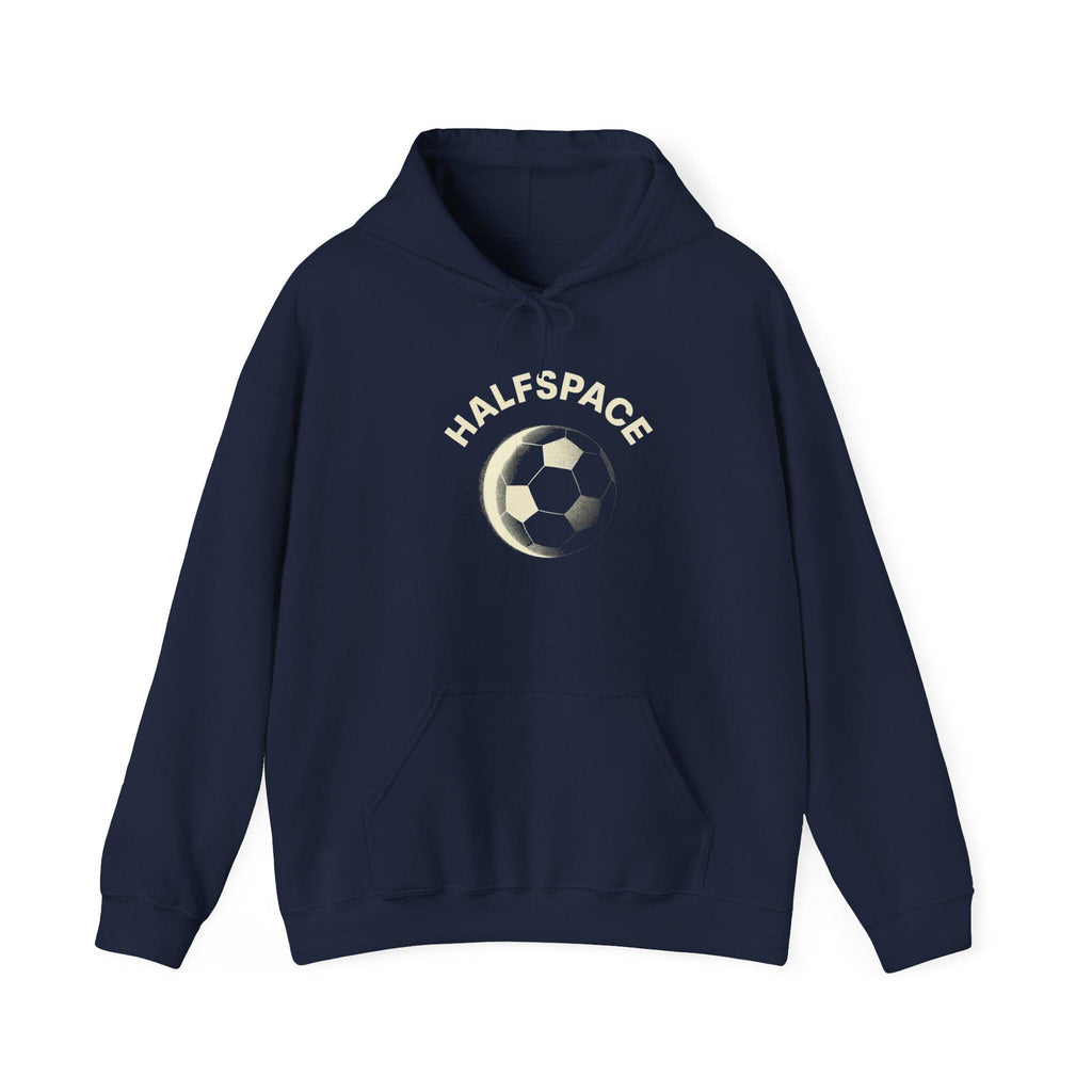 Soccer Moon Graphic Hoodie | Soccer Ball Crescent Design