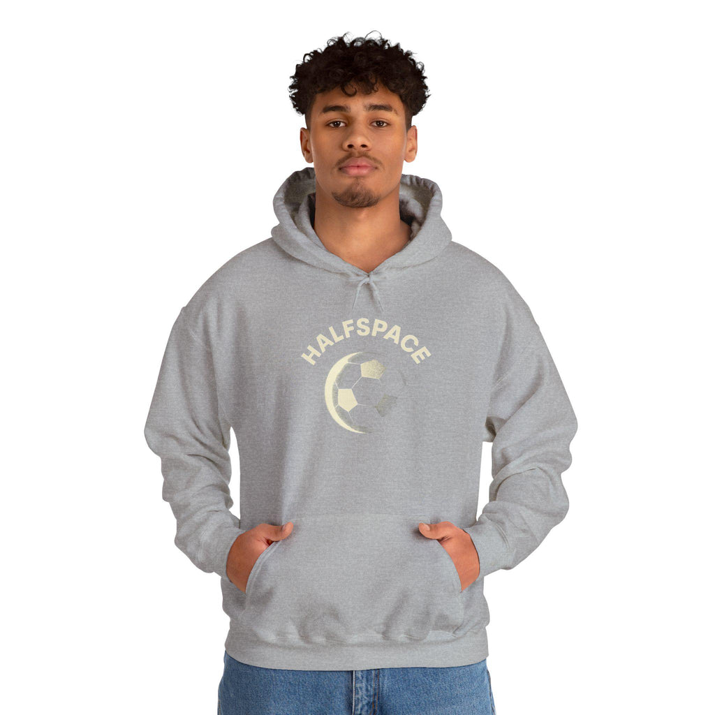 Soccer Moon Graphic Hoodie | Soccer Ball Crescent Design