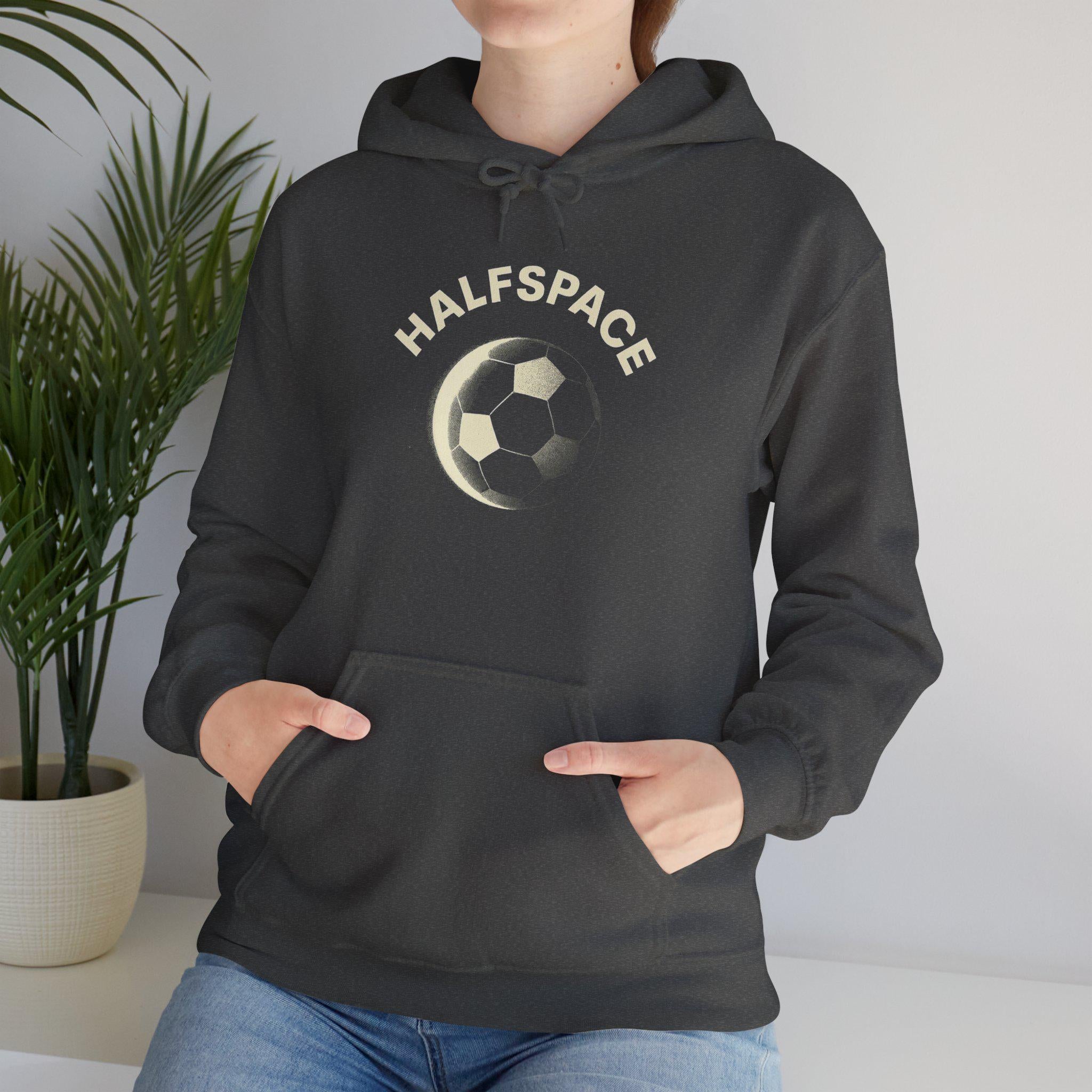 Soccer Moon Graphic Hoodie | Soccer Ball Crescent Design