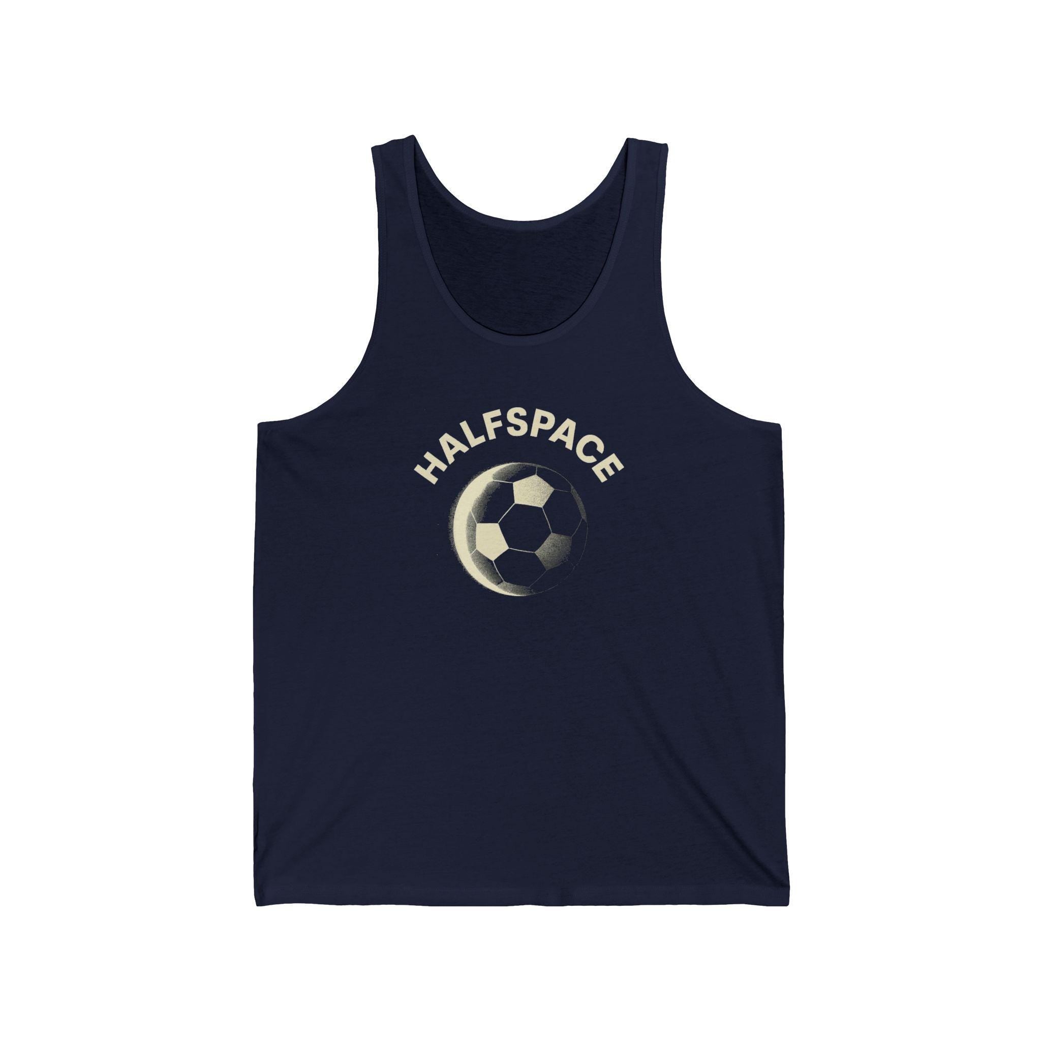 Halfspace Soccer Ball tank top | Soccer graphic, vintage moon design