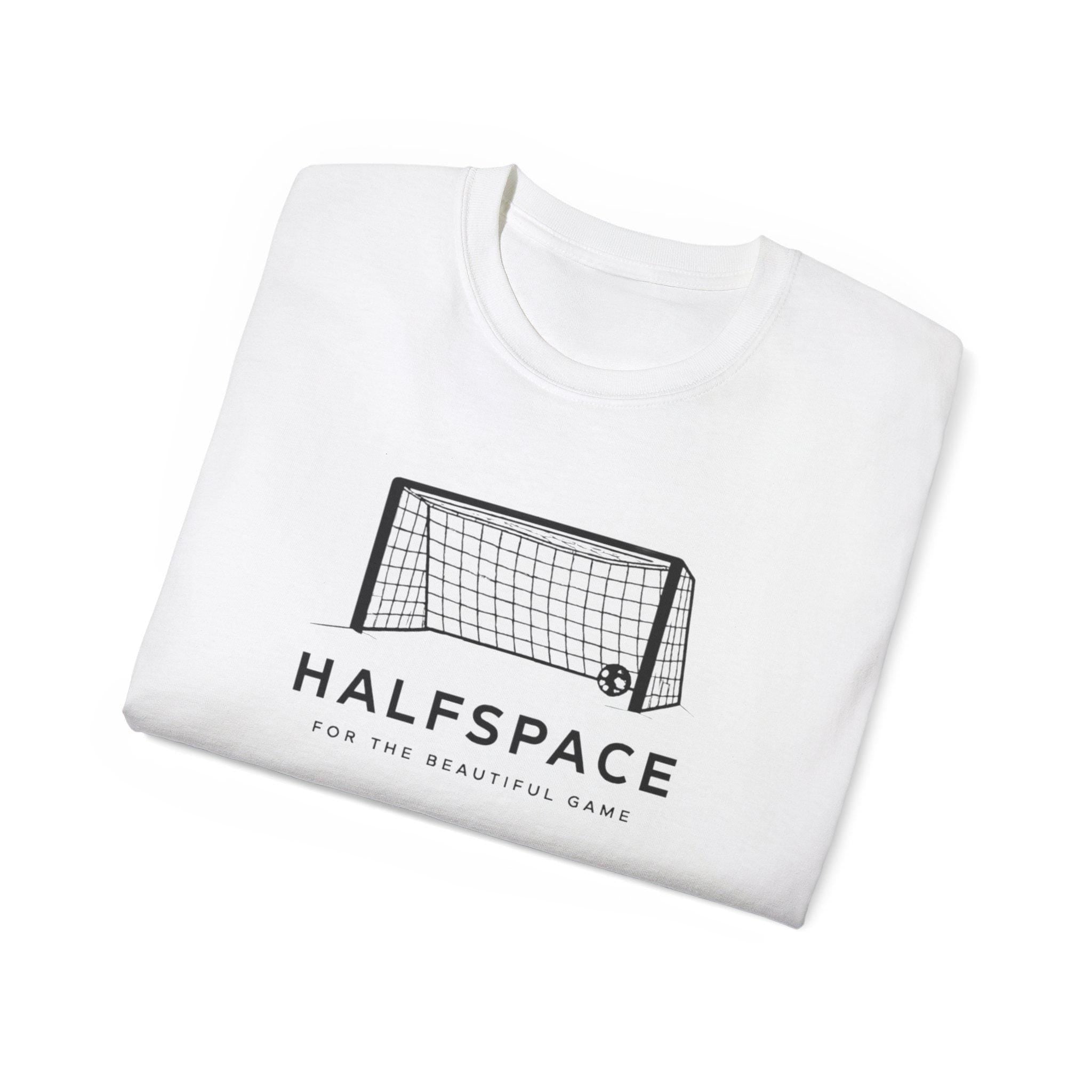 Halfspace Soccer Goal T-Shirt | Minimal Soccer Net Design