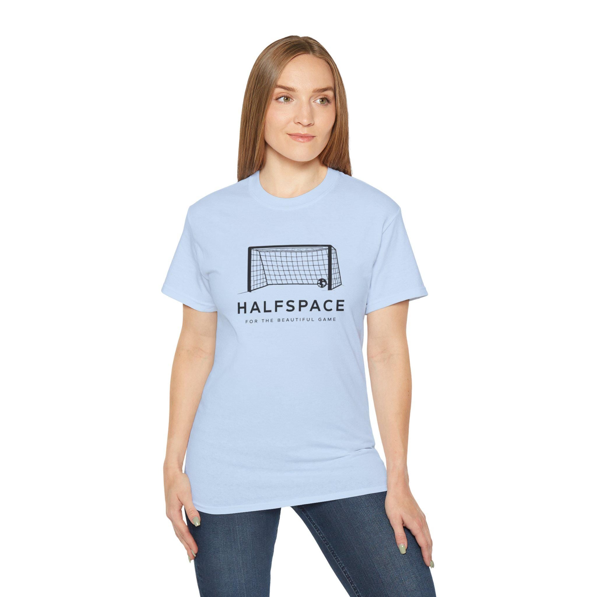 Halfspace Soccer Goal T-Shirt | Minimal Soccer Net Design