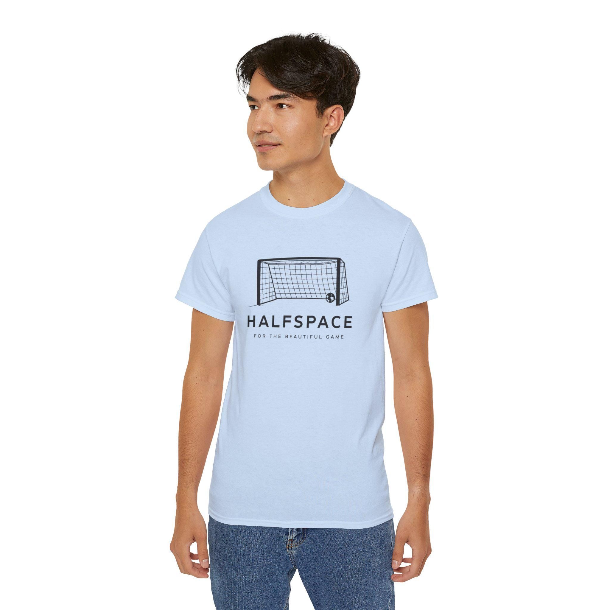 Halfspace Soccer Goal T-Shirt | Minimal Soccer Net Design