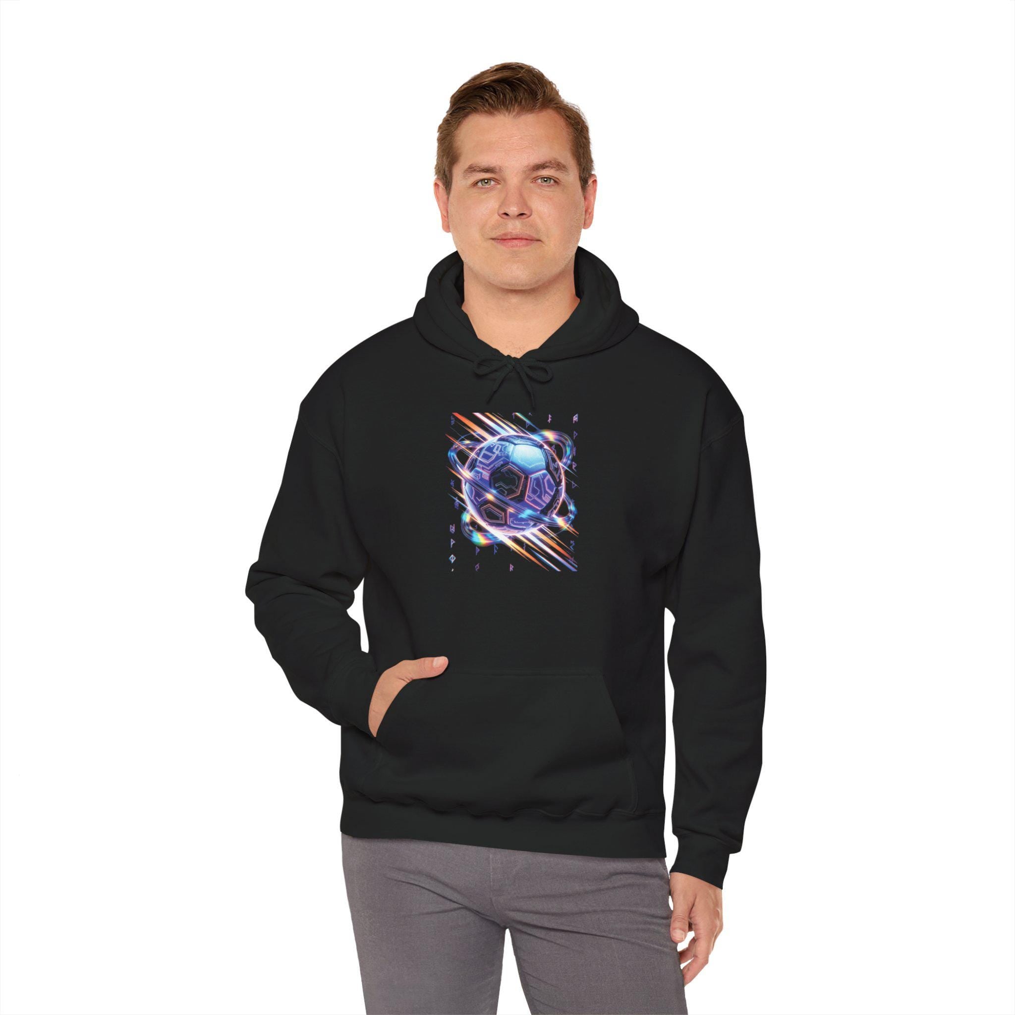 Galaxy Soccer Ball Hoodie | Space Sport Graphic Hoodie
