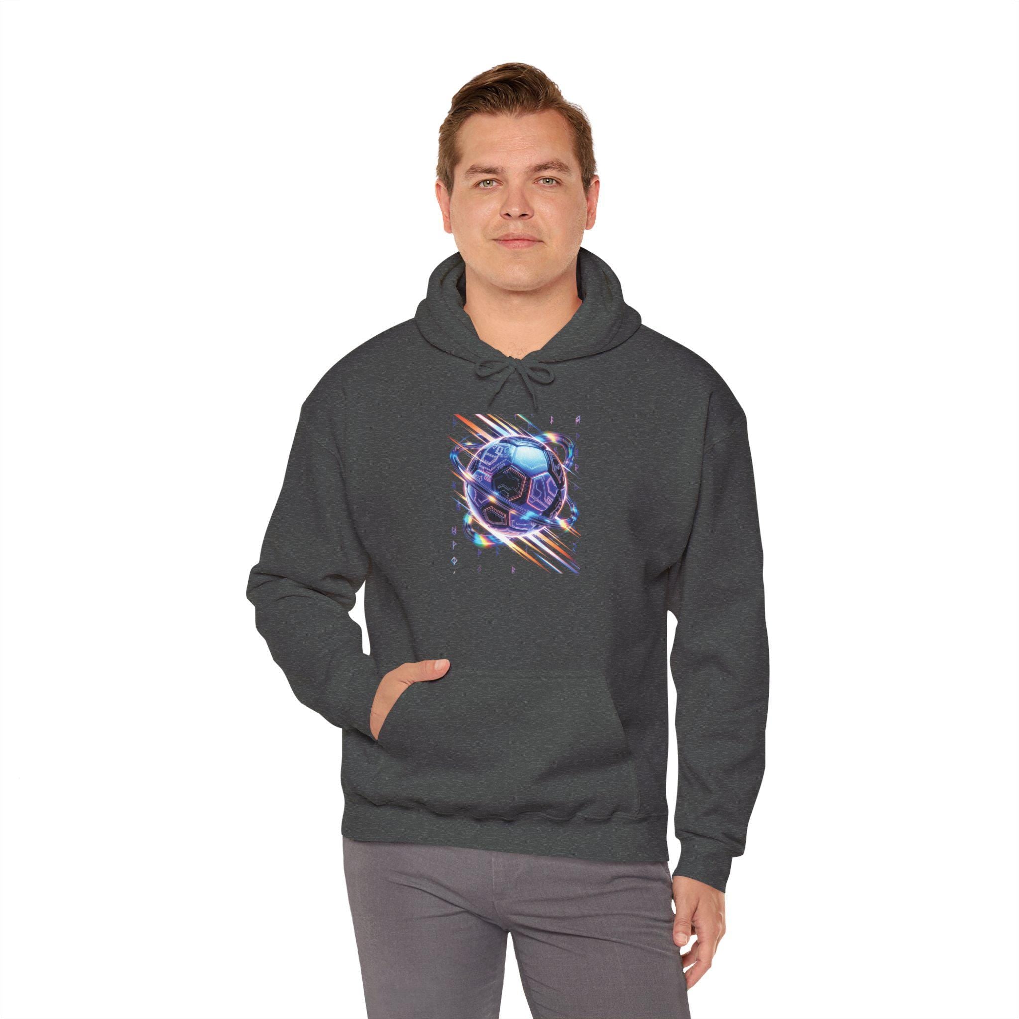 Galaxy Soccer Ball Hoodie | Space Sport Graphic Hoodie