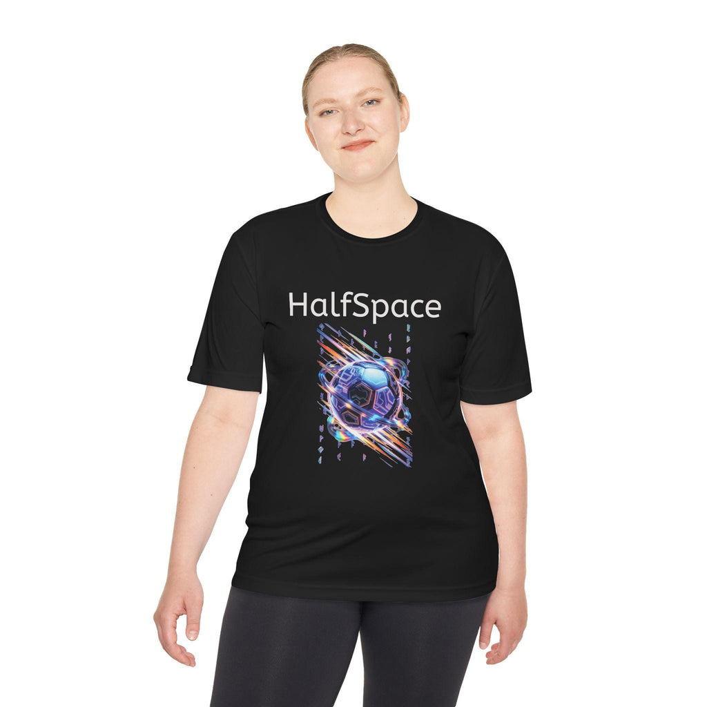 HalfSpace cosmic soccer ball shirt | Space graphic tee