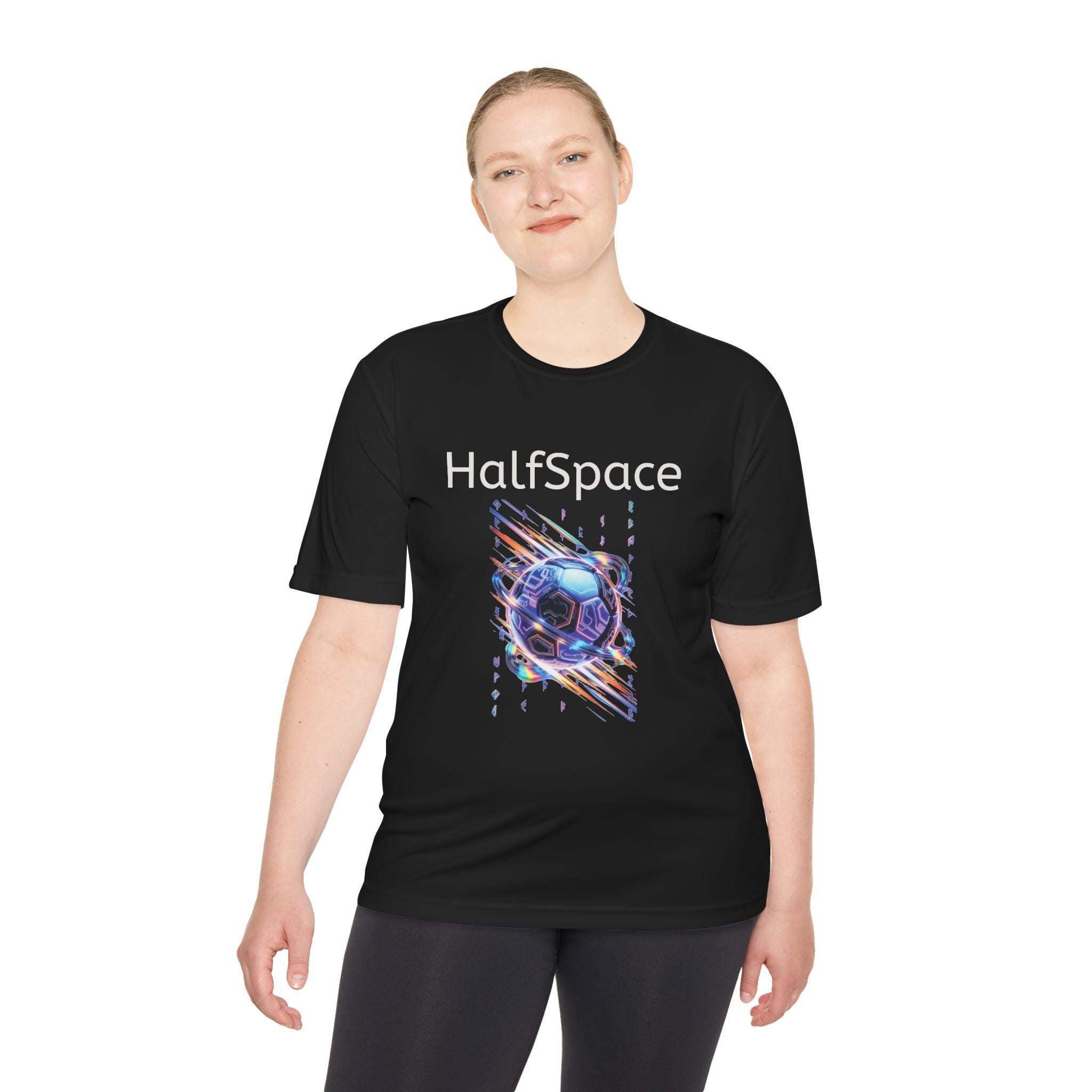 HalfSpace cosmic soccer ball shirt | Space graphic tee