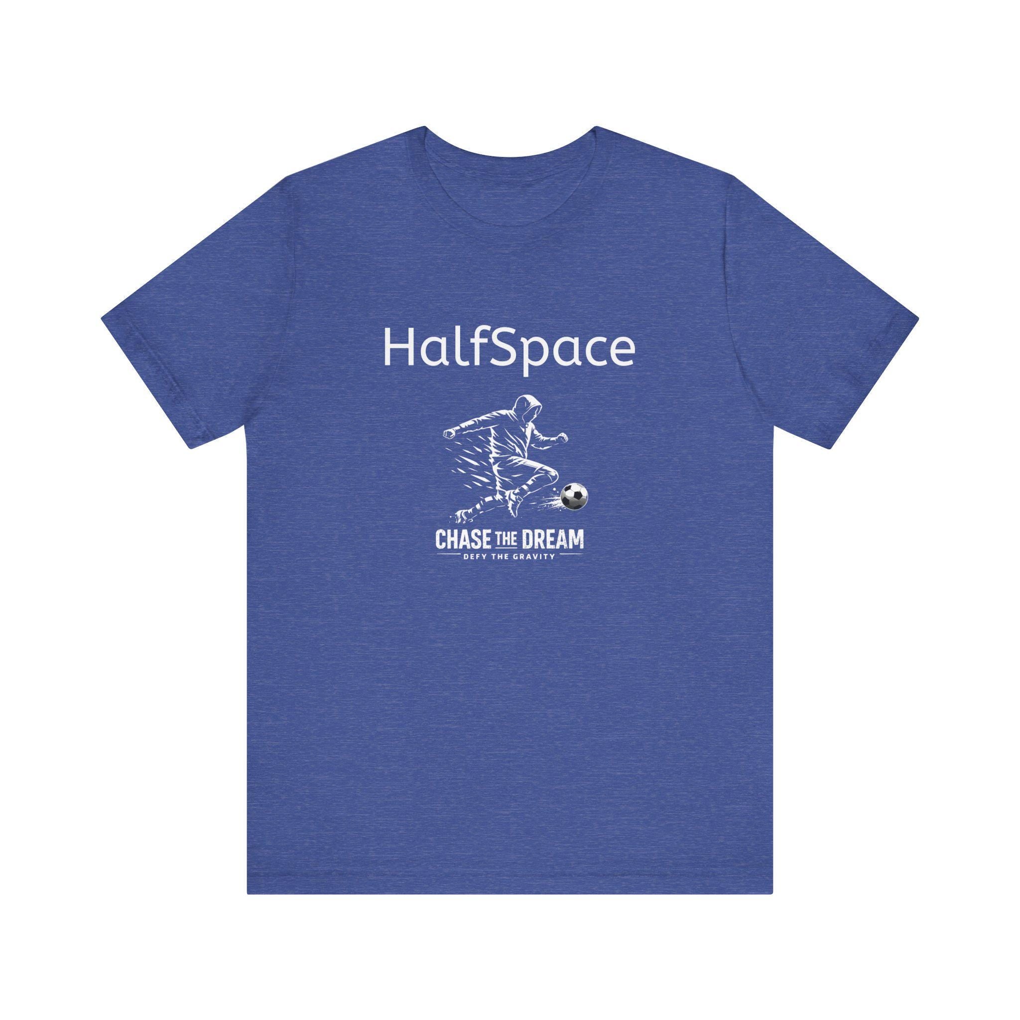 HalfSpace Soccer Player Tee | Minimal Streetwear, Chase the Dream Graphic