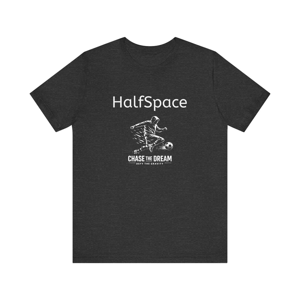 HalfSpace Soccer Player Tee | Minimal Streetwear, Chase the Dream Graphic