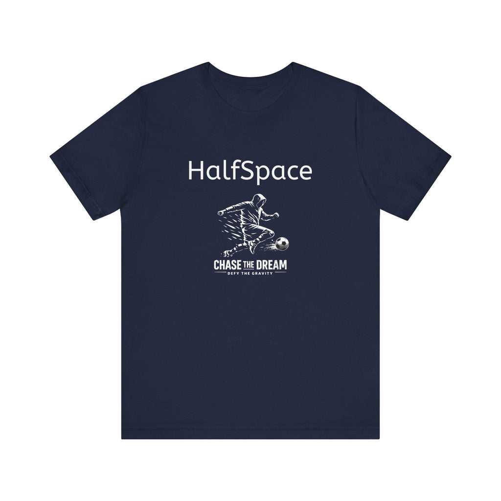 HalfSpace Soccer Player Tee | Minimal Streetwear, Chase the Dream Graphic