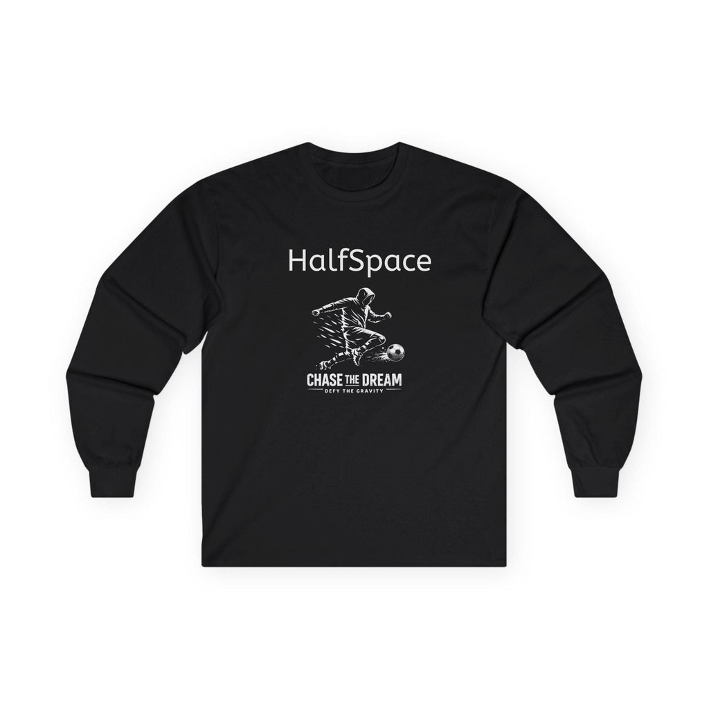 HalfSpace Soccer Long Sleeve Tee | Chase the Dream Graphic | Minimal Streetwear