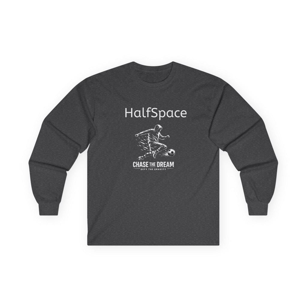 HalfSpace Soccer Long Sleeve Tee | Chase the Dream Graphic | Minimal Streetwear
