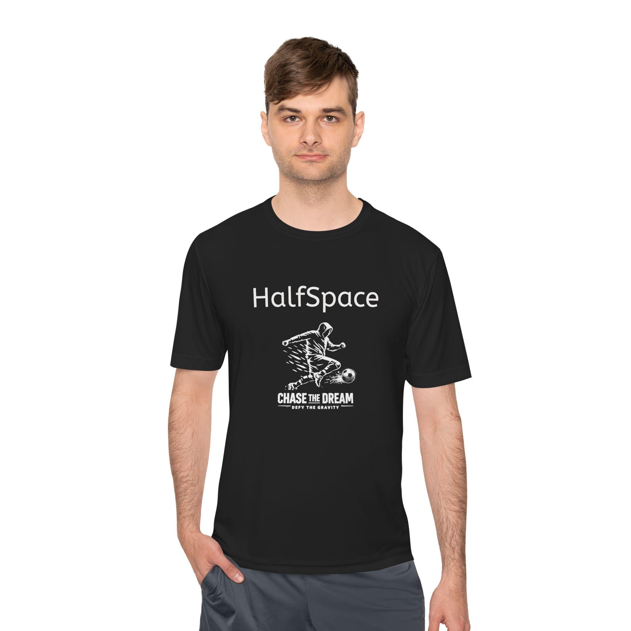HalfSpace Soccer T-Shirt | Chase the Dream Graphic Print, Athletic Wear