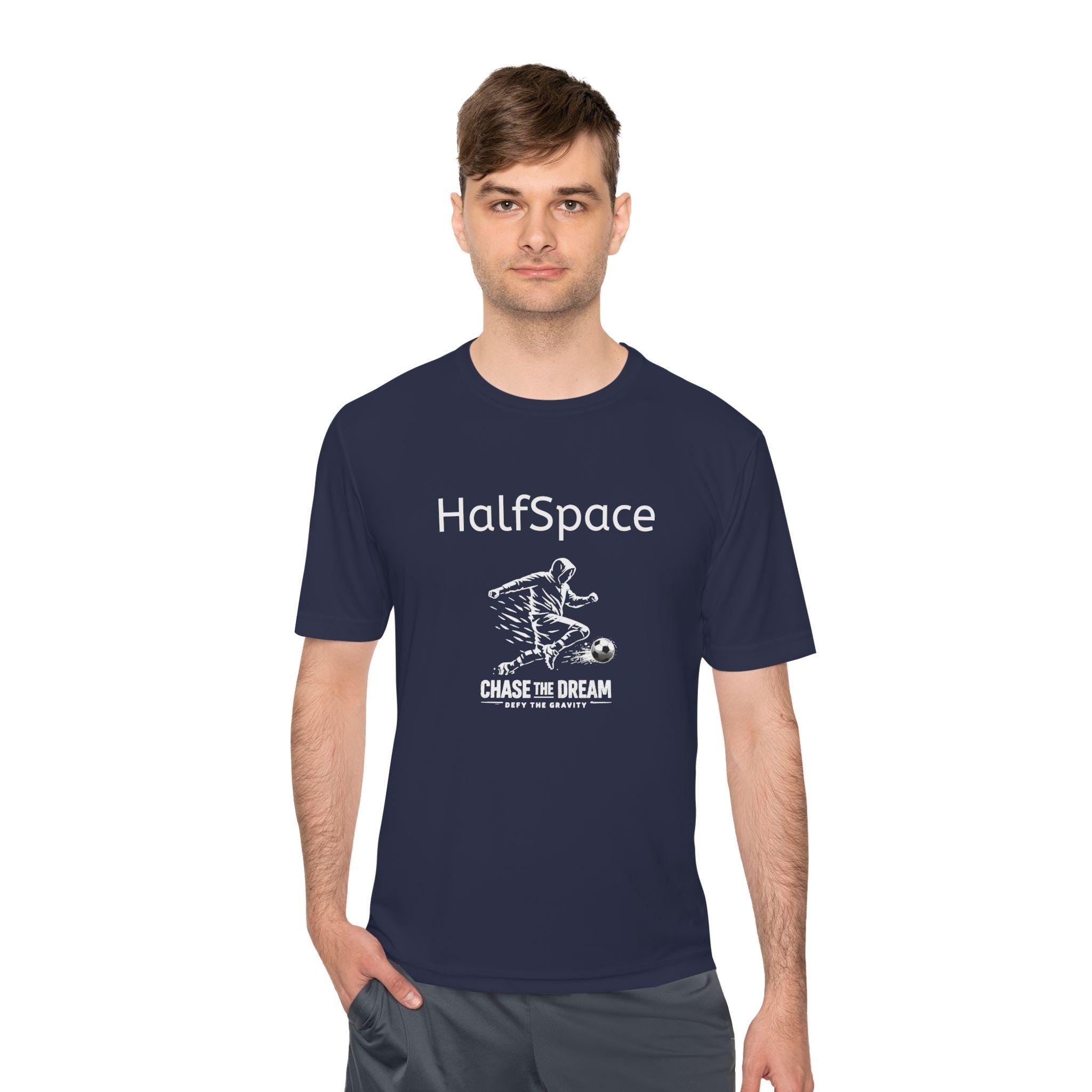 HalfSpace Soccer T-Shirt | Chase the Dream Graphic Print, Athletic Wear