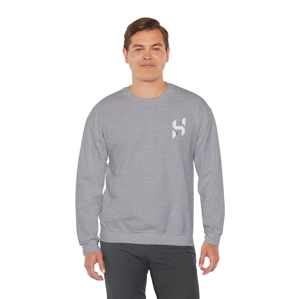 Abstract Geometric Logo Sweatshirt | Minimal Chest Emblem | Streetwear | HalfSpace Studio Branding