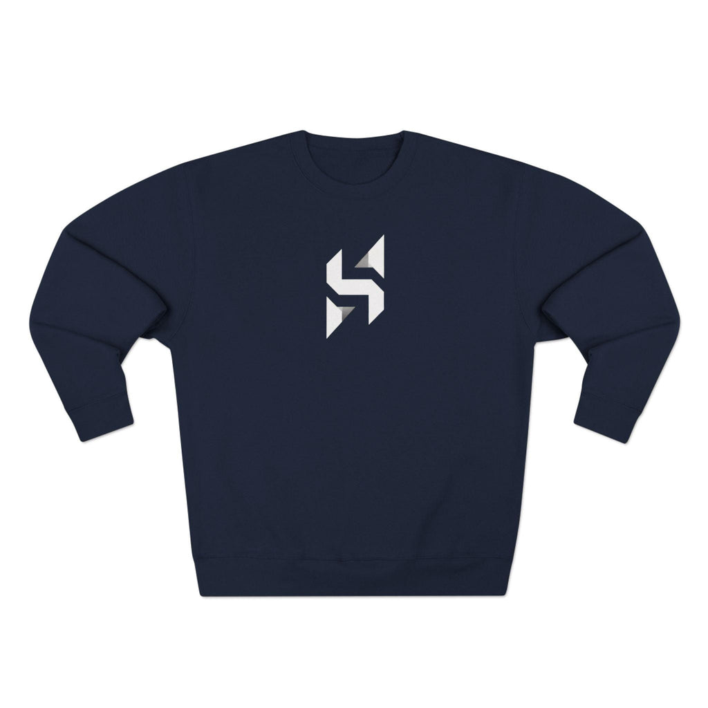 Geometric Monogram Crewneck Sweatshirt | Minimalist Streetwear Logo