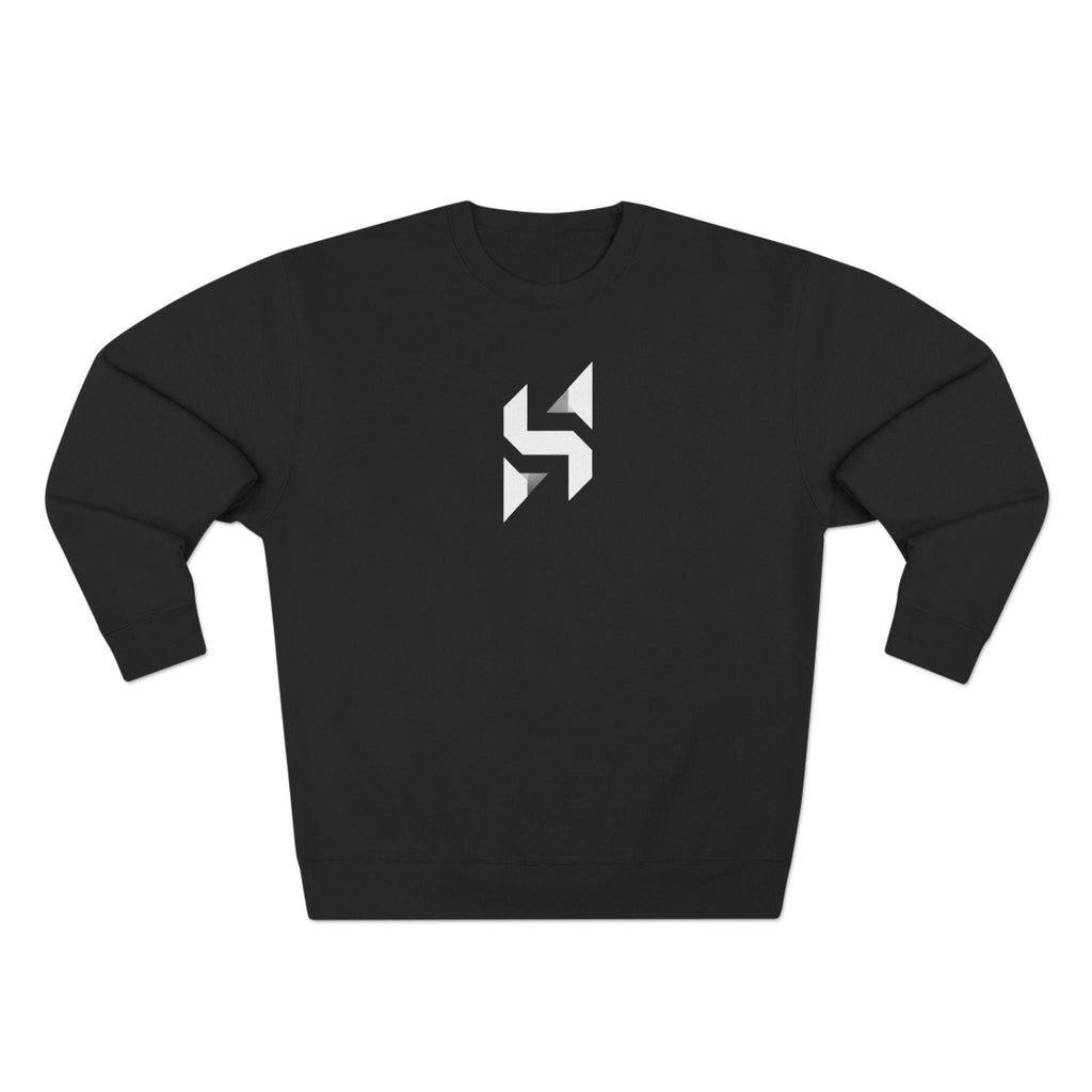Geometric Monogram Crewneck Sweatshirt | Minimalist Streetwear Logo