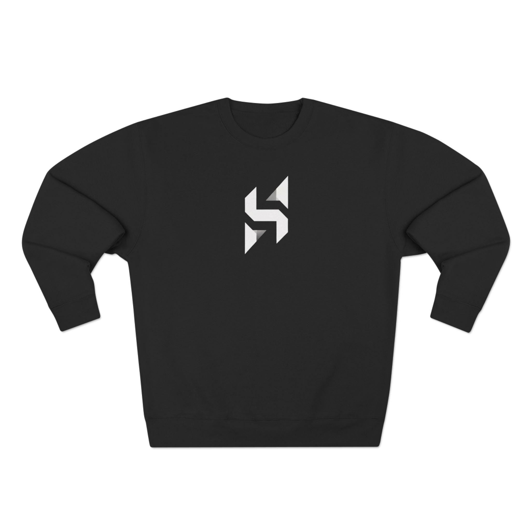 Geometric Monogram Crewneck Sweatshirt | Minimalist Streetwear Logo