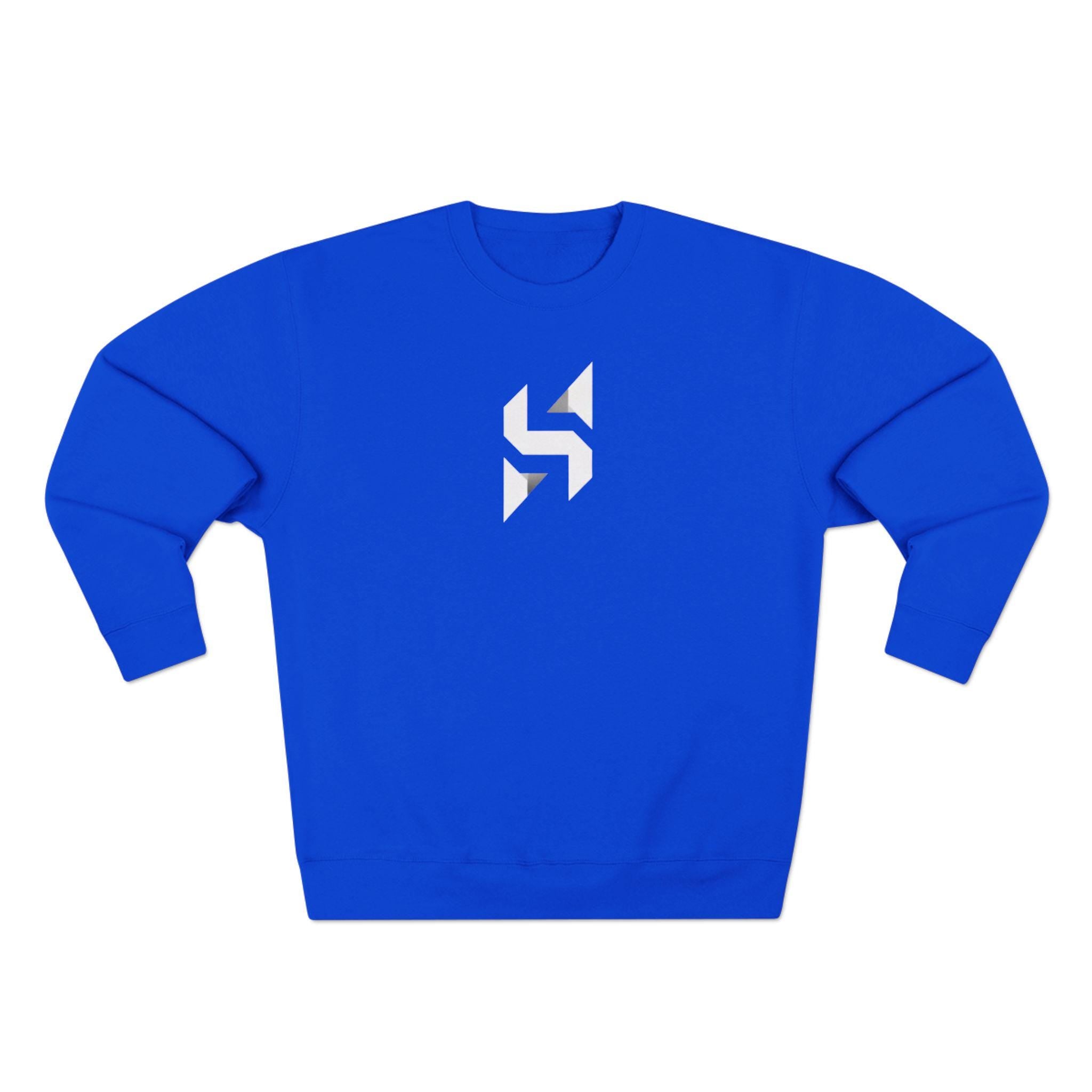 Geometric Monogram Crewneck Sweatshirt | Minimalist Streetwear Logo