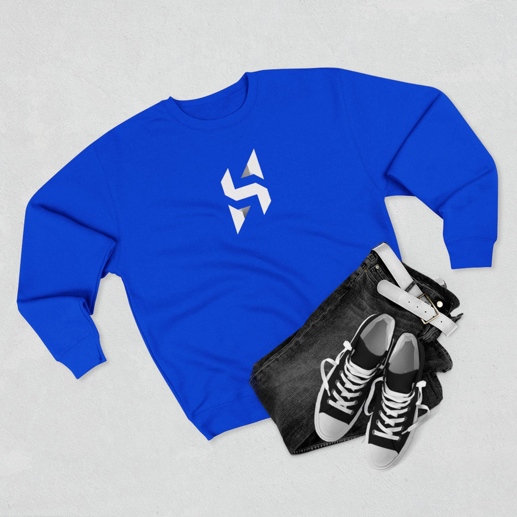 Geometric Monogram Crewneck Sweatshirt | Minimalist Streetwear Logo