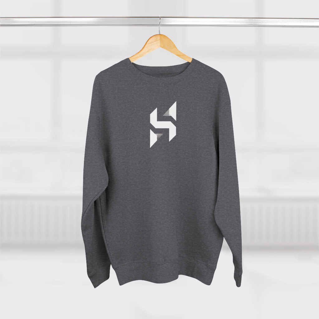 Geometric Monogram Crewneck Sweatshirt | Minimalist Streetwear Logo