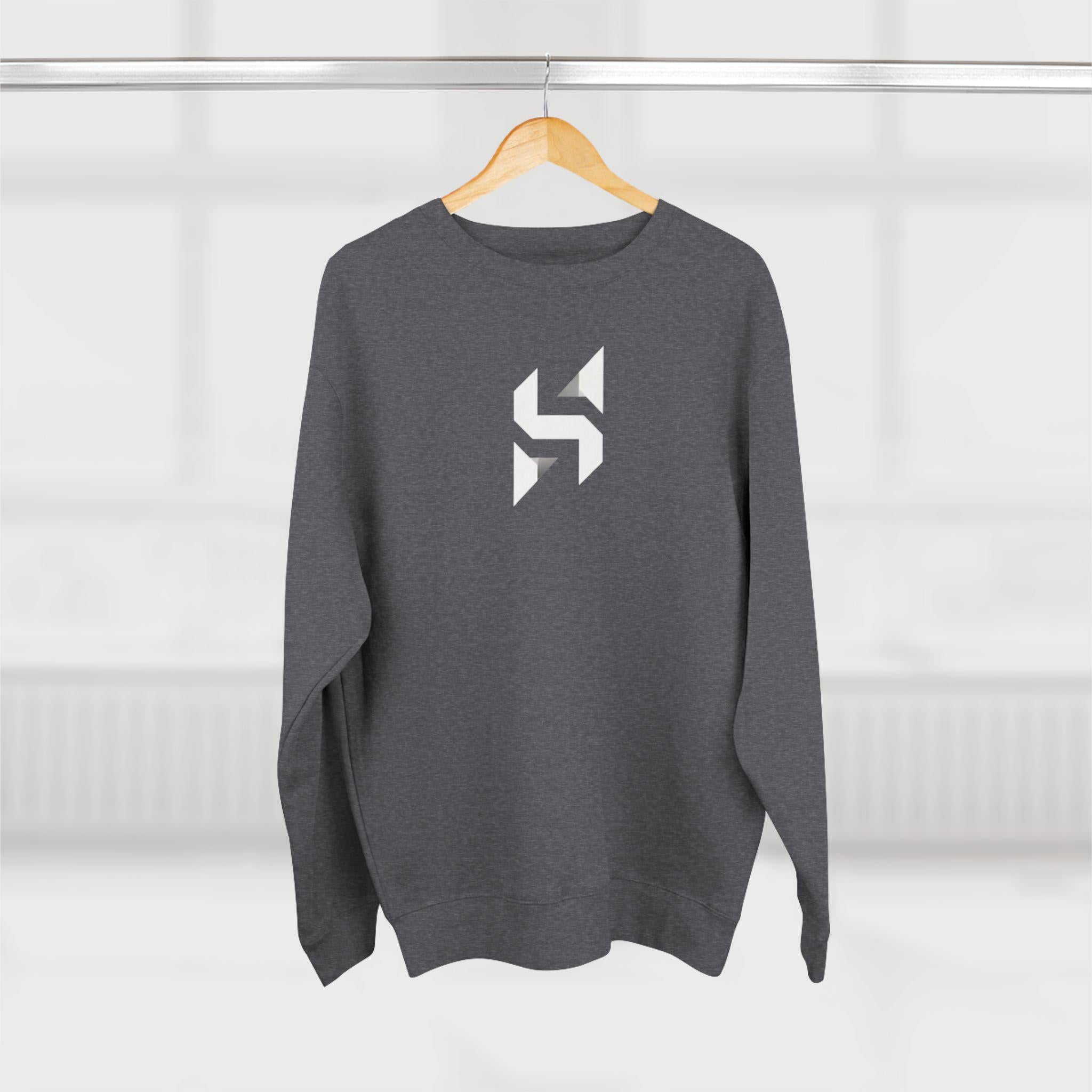 Geometric Monogram Crewneck Sweatshirt | Minimalist Streetwear Logo