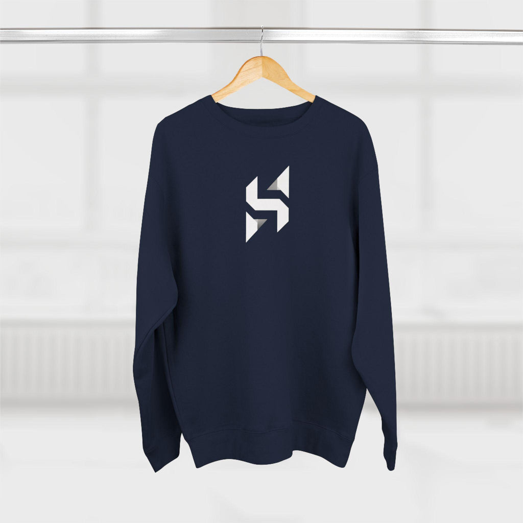 Geometric Monogram Crewneck Sweatshirt | Minimalist Streetwear Logo