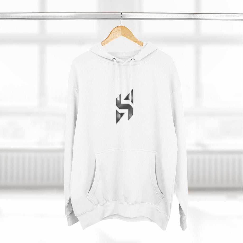 Geometric Monogram Hoodie | Minimal Center Chest Design | Streetwear | HalfSpace Branding Logo