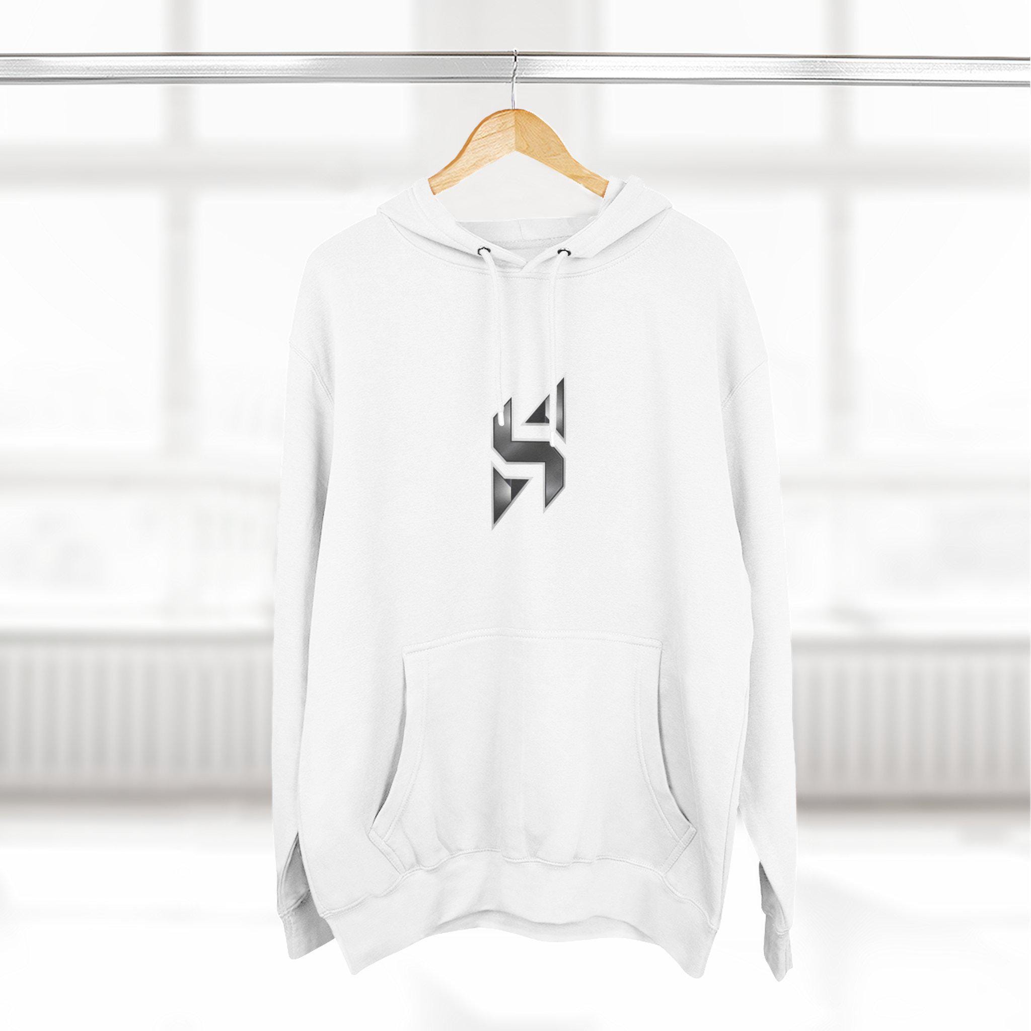 Geometric Monogram Hoodie | Minimal Center Chest Design | Streetwear | HalfSpace Branding Logo