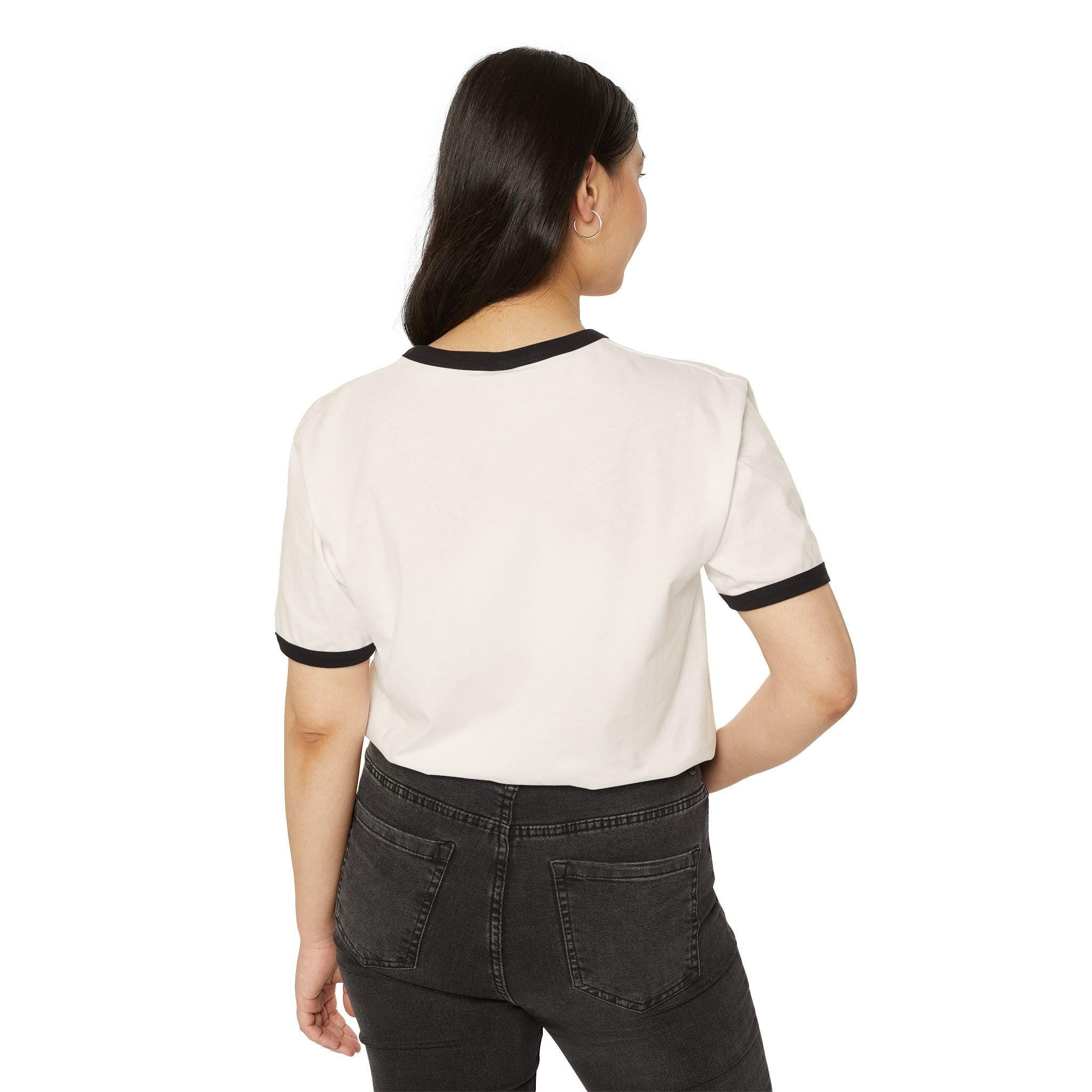 Geometric T-Shirt | Minimal Monochrome Ringer Tee | Streetwear