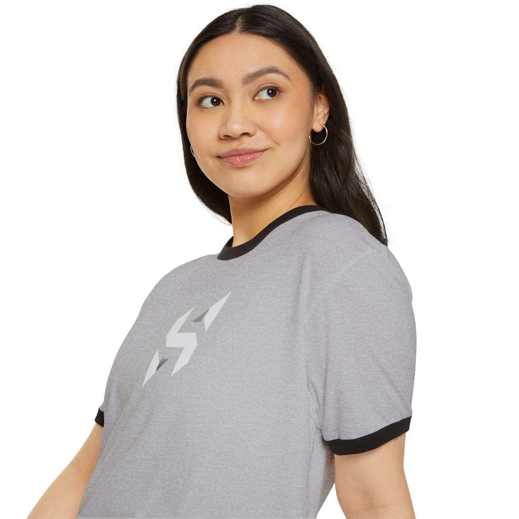 Geometric T-Shirt | Minimal Monochrome Ringer Tee | Streetwear