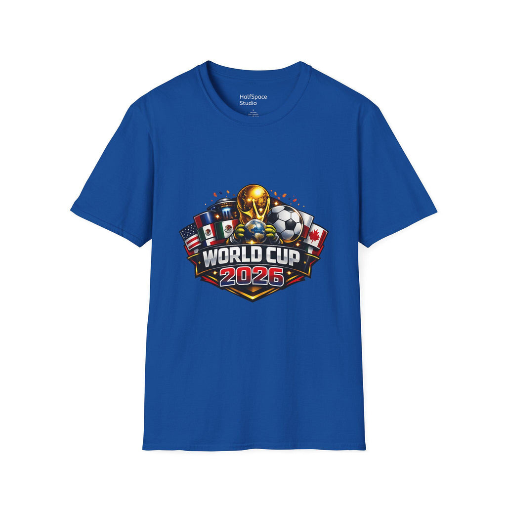 World Cup 2026 Soccer T-Shirt | Trophy, Flags, Ball | Streetwear Soccer Fan Apparel