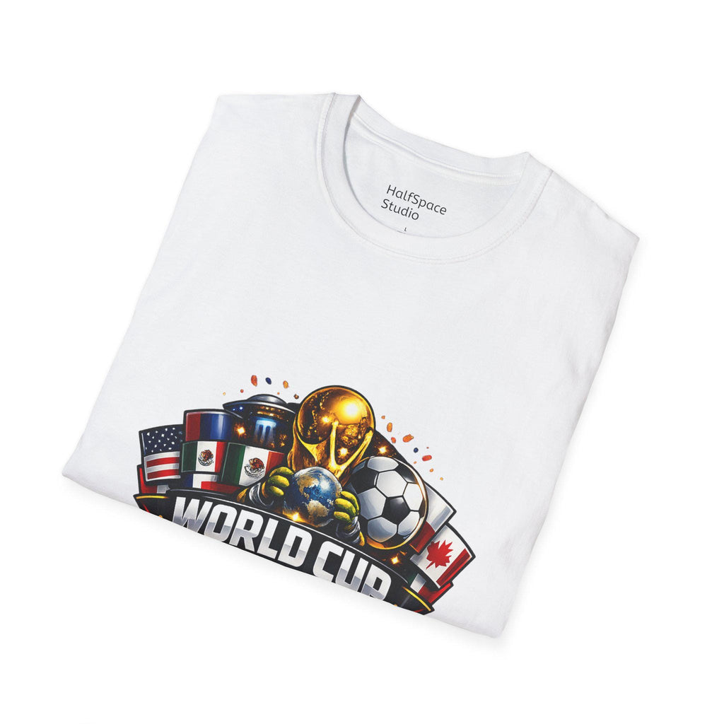 World Cup 2026 Soccer T-Shirt | Trophy, Flags, Ball | Streetwear Soccer Fan Apparel