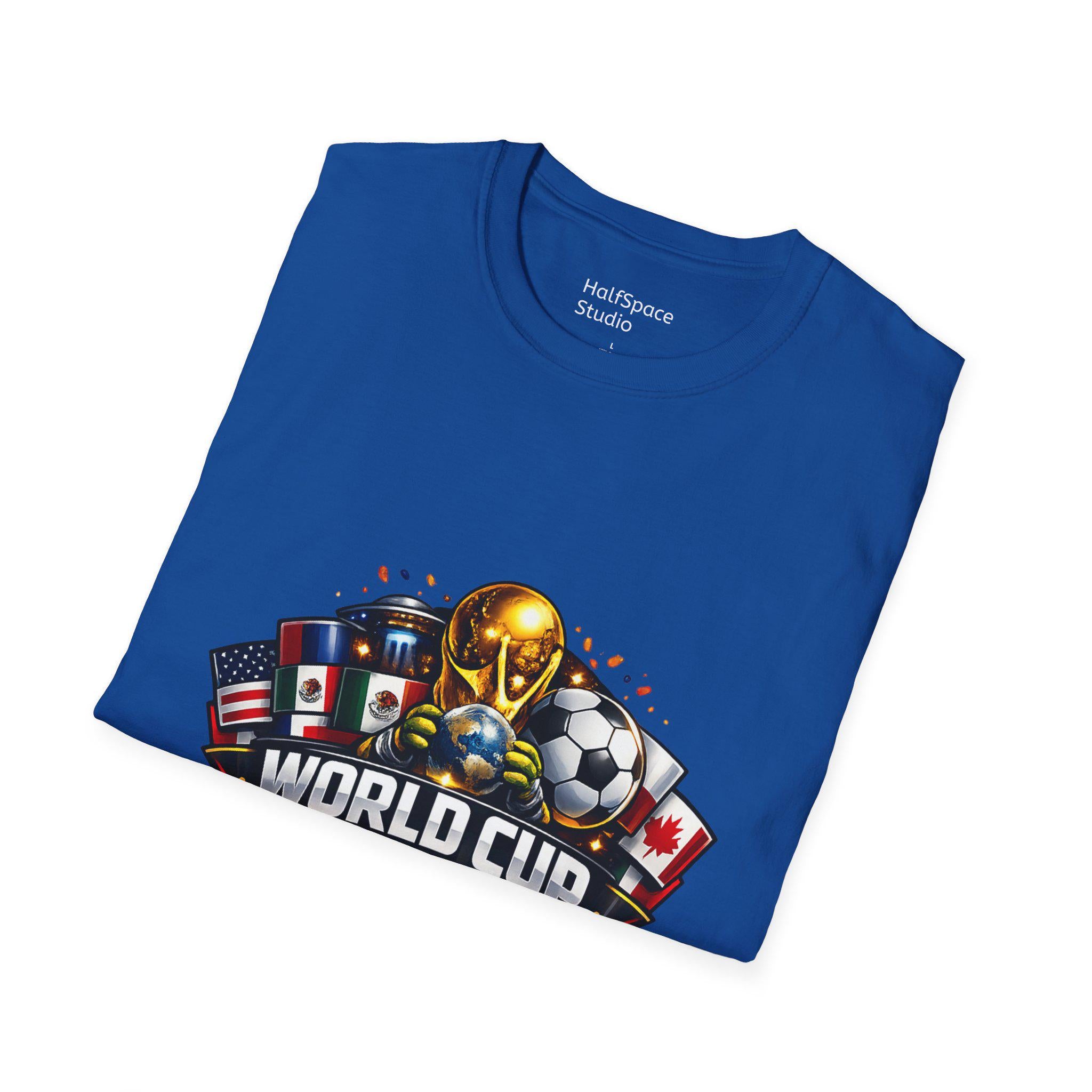 World Cup 2026 Soccer T-Shirt | Trophy, Flags, Ball | Streetwear Soccer Fan Apparel