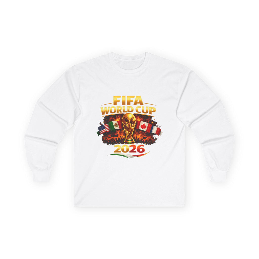 FIFA World Cup 2026 Trophy Long Sleeve Shirt | Vintage Soccer Fan Apparel
