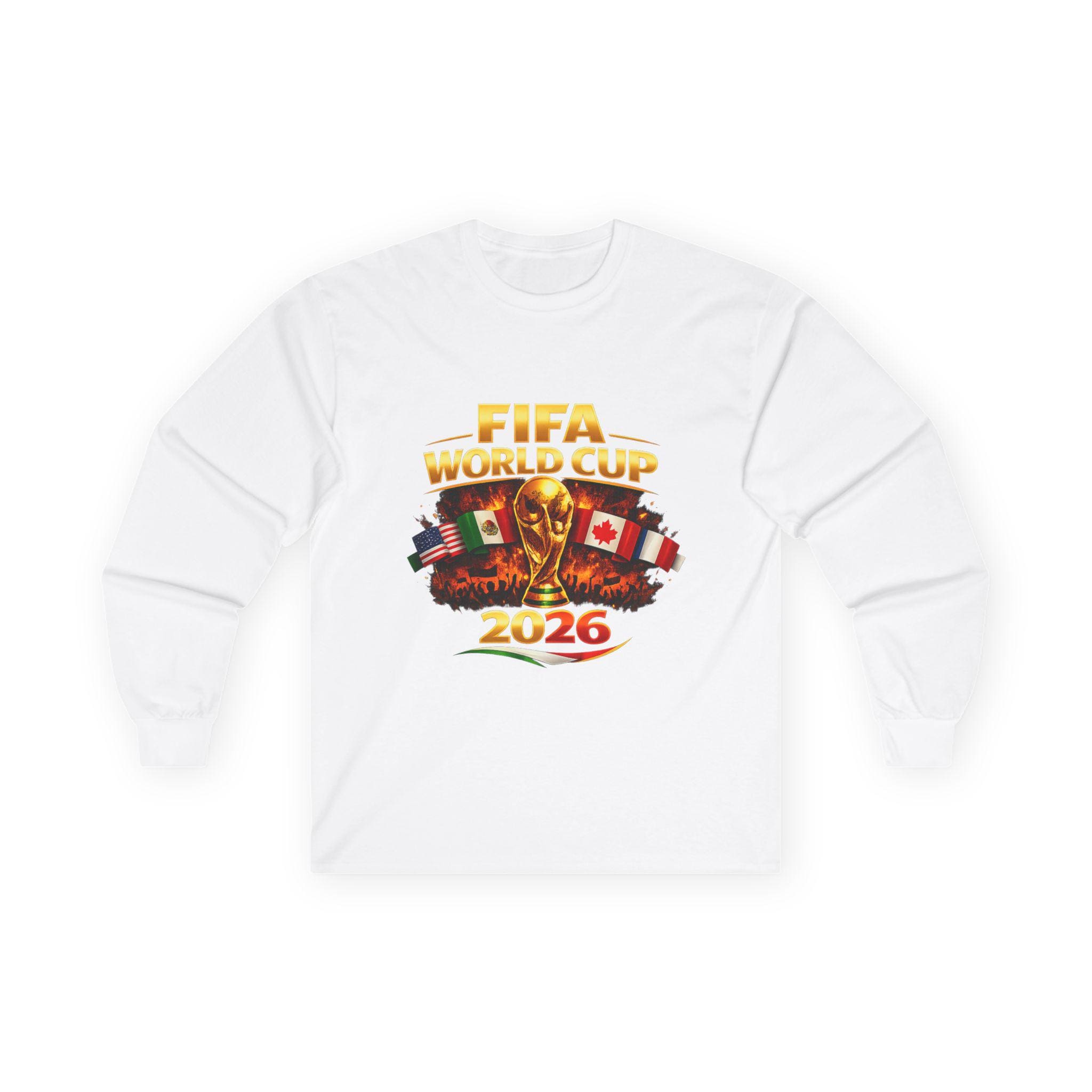 FIFA World Cup 2026 Trophy Long Sleeve Shirt | Vintage Soccer Fan Apparel