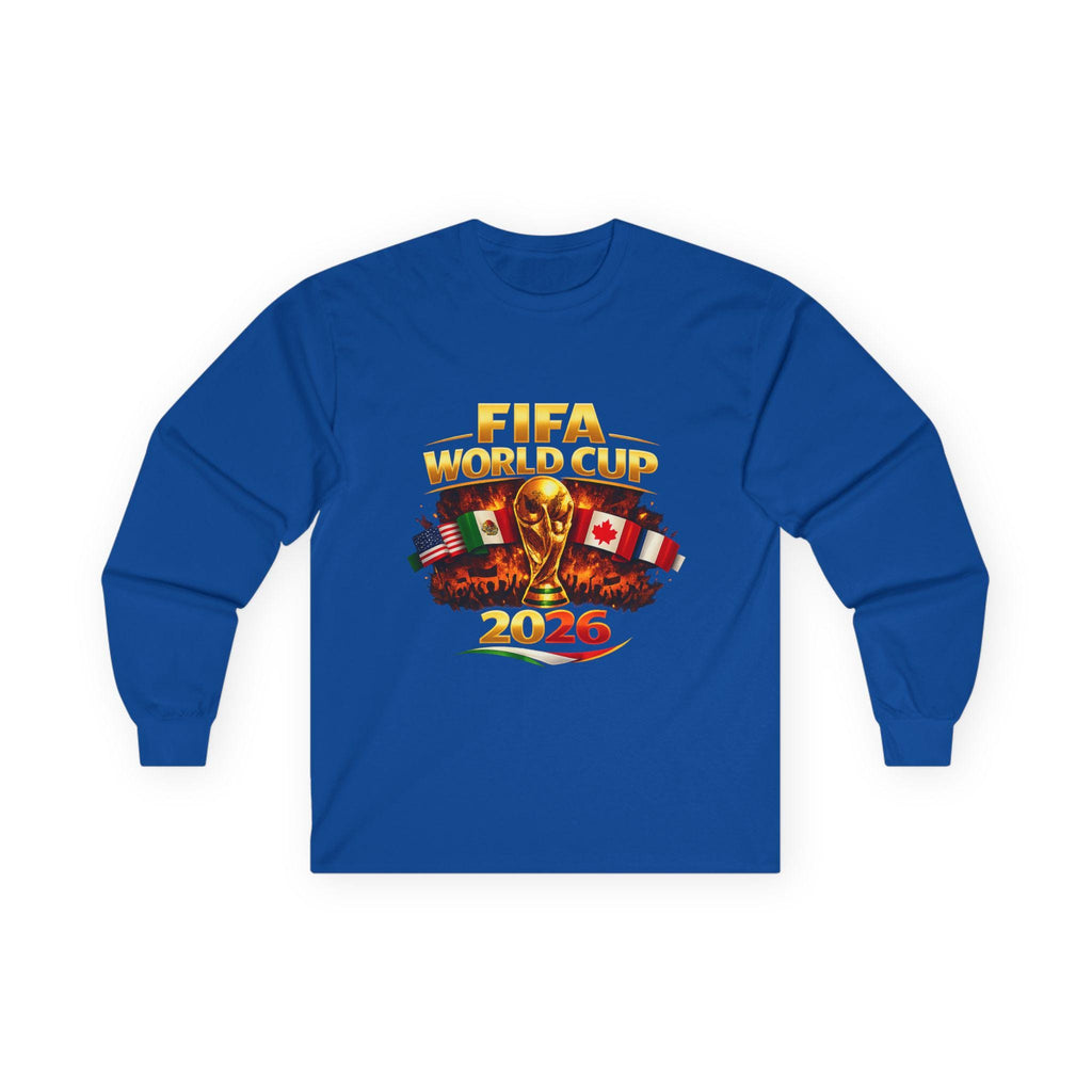 FIFA World Cup 2026 Trophy Long Sleeve Shirt | Vintage Soccer Fan Apparel