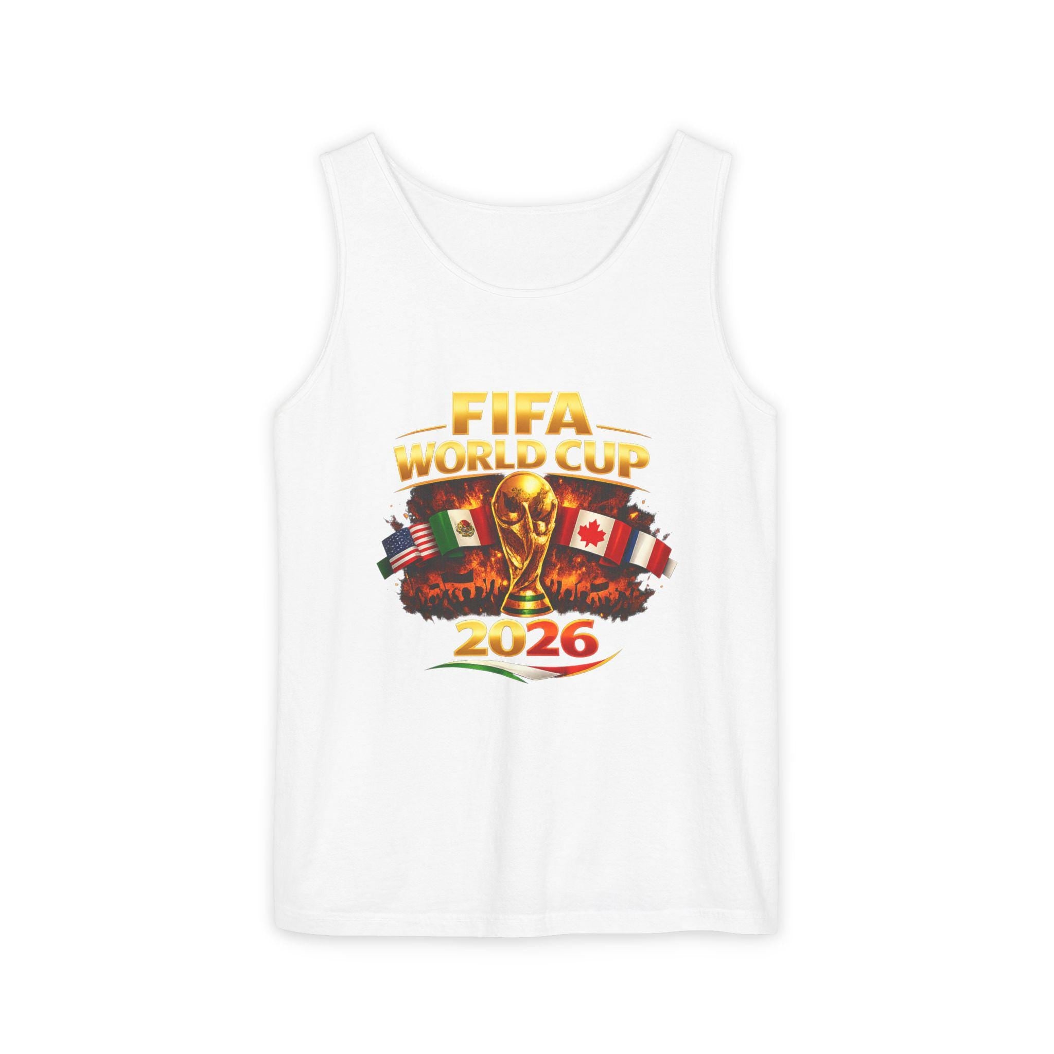FIFA World Cup 2026 Tank Top | Tournament Trophy with Flags | Minimal Streetwear