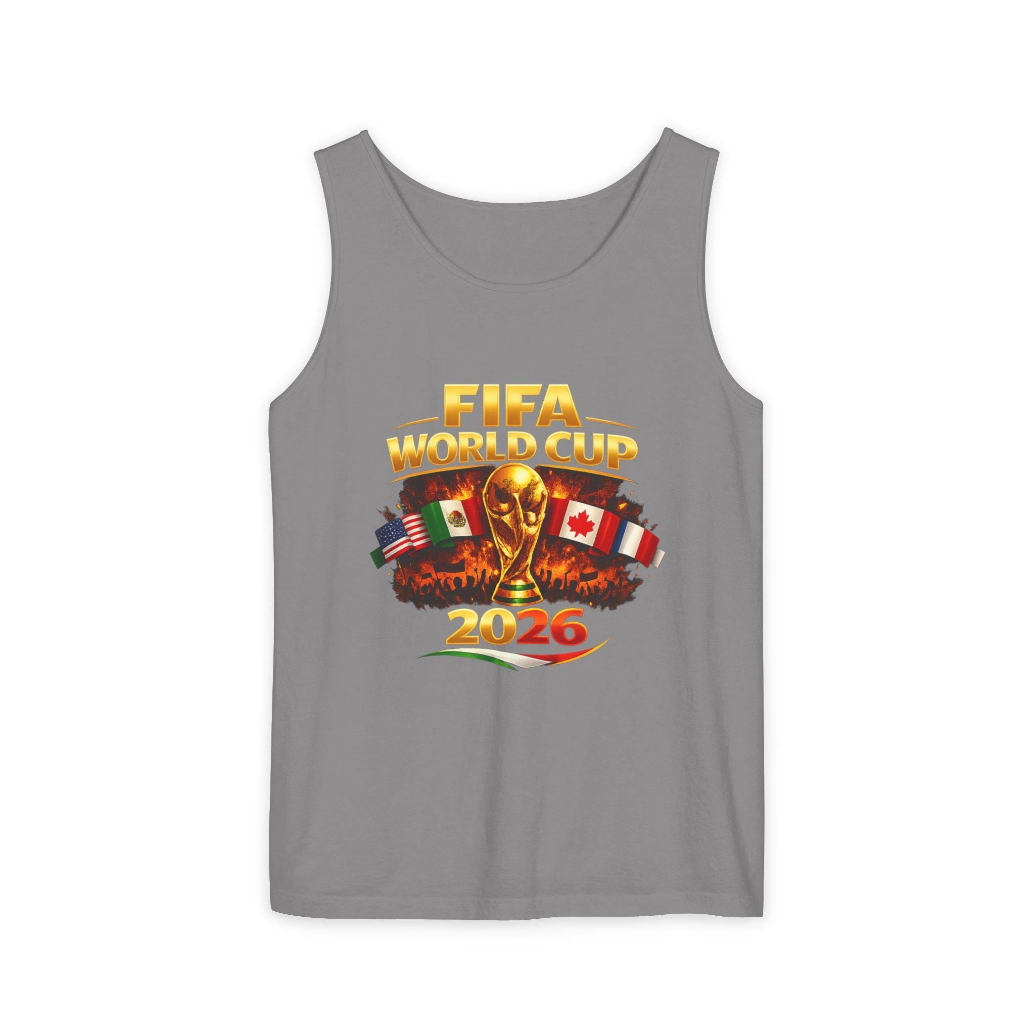 FIFA World Cup 2026 Tank Top | Tournament Trophy with Flags | Minimal Streetwear