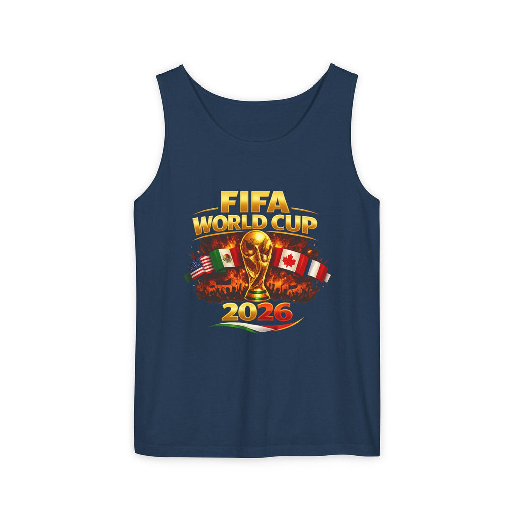 FIFA World Cup 2026 Tank Top | Tournament Trophy with Flags | Minimal Streetwear