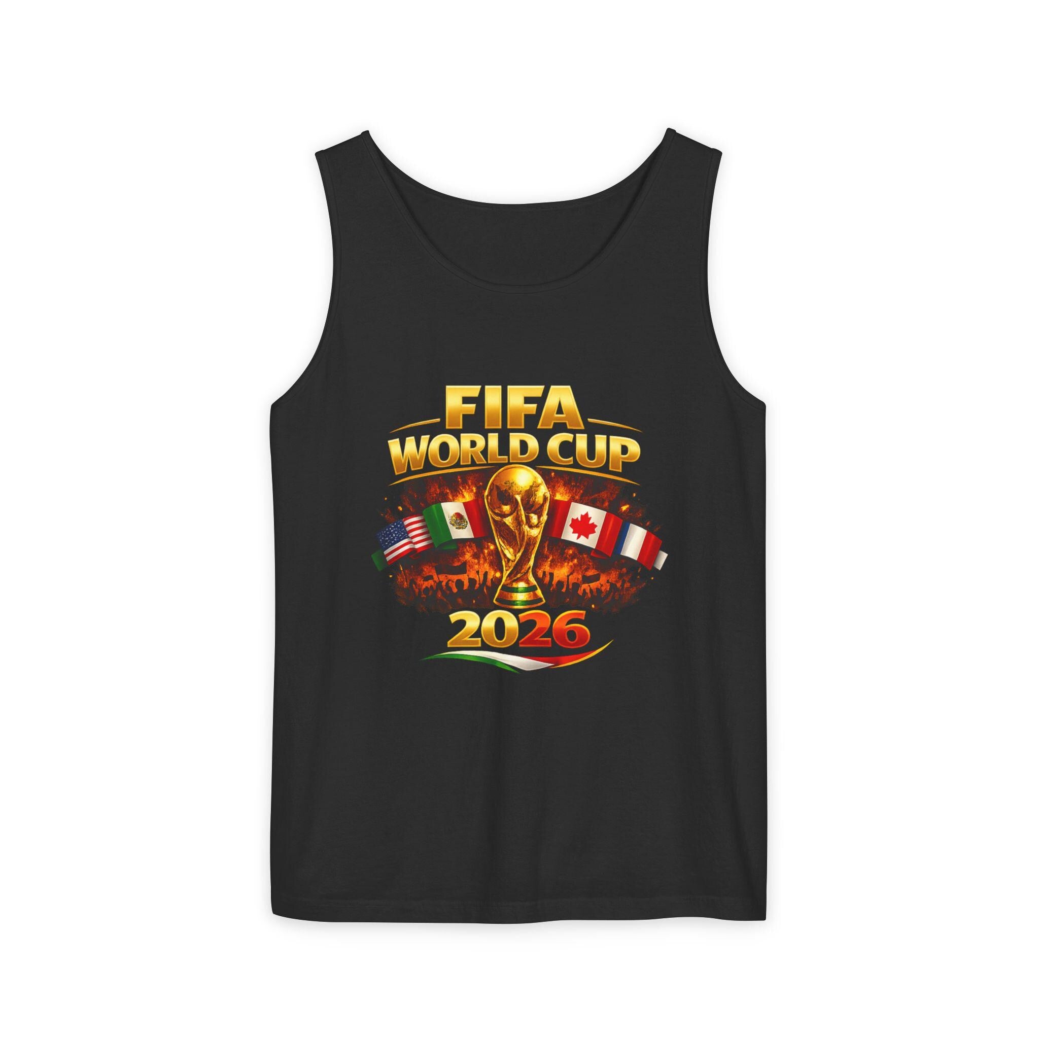 FIFA World Cup 2026 Tank Top | Tournament Trophy with Flags | Minimal Streetwear