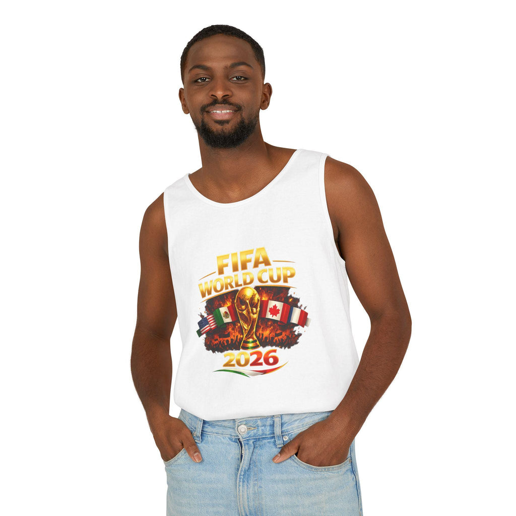 FIFA World Cup 2026 Tank Top | Tournament Trophy with Flags | Minimal Streetwear